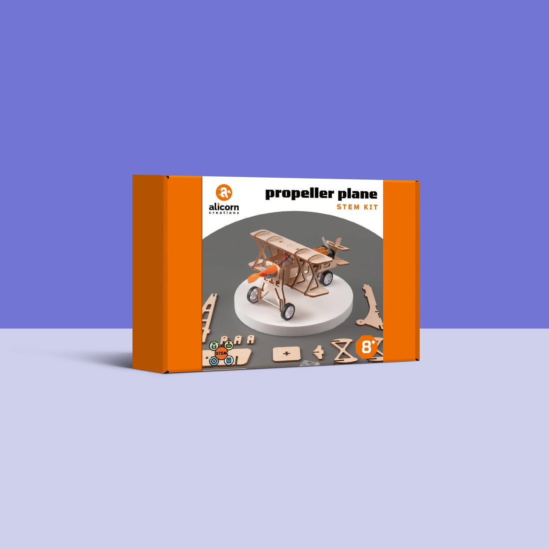 DIY Propeller Plane STEM Educational Building Kit Toy