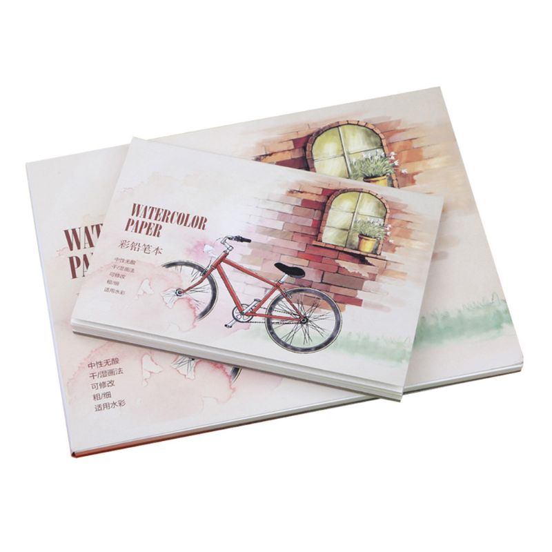 12 Sheet A5 A6 Watercolor Sketchbook Paper