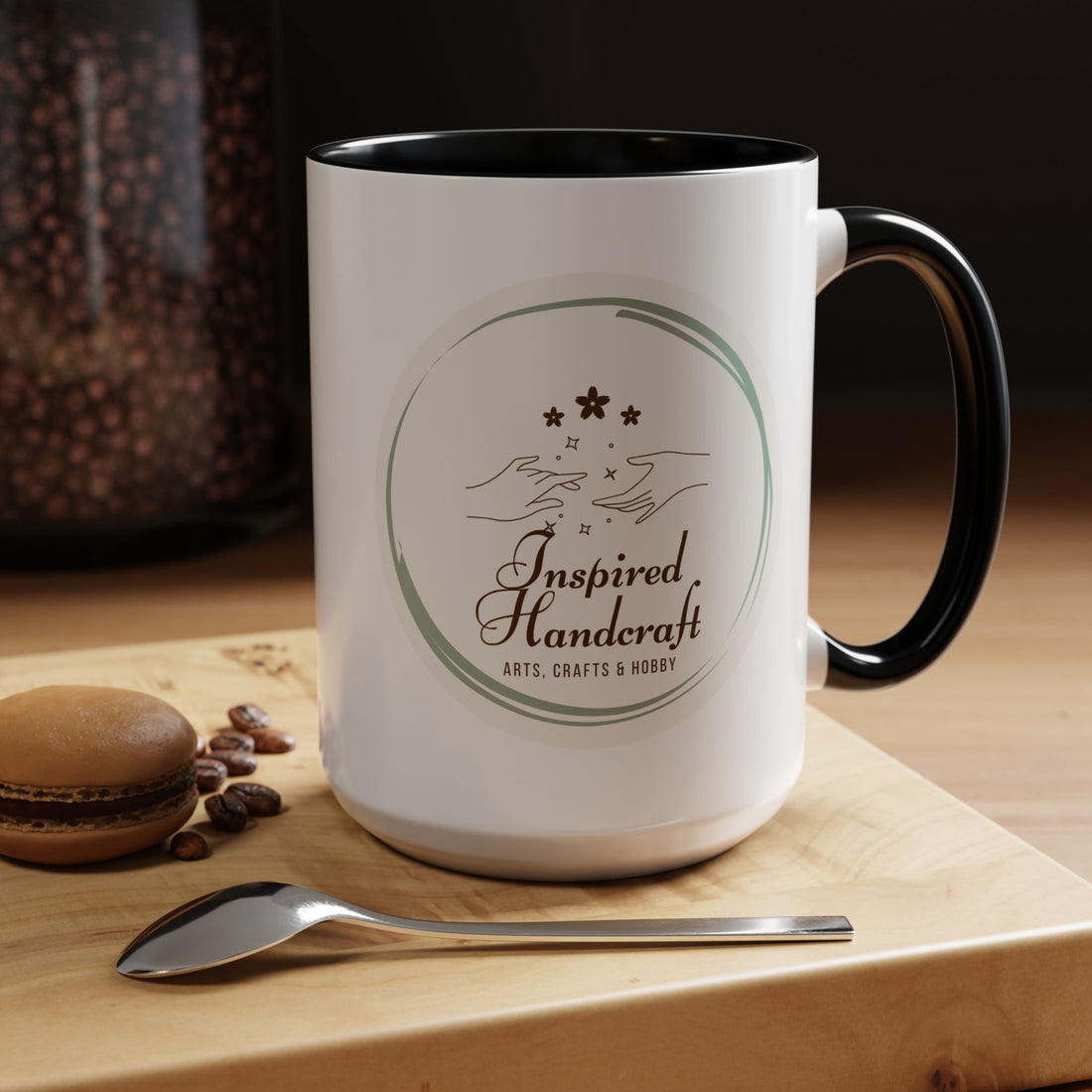 Inspired Handcraft Accent Coffee Mug — Arts & Crafts Gift (11/15 oz)