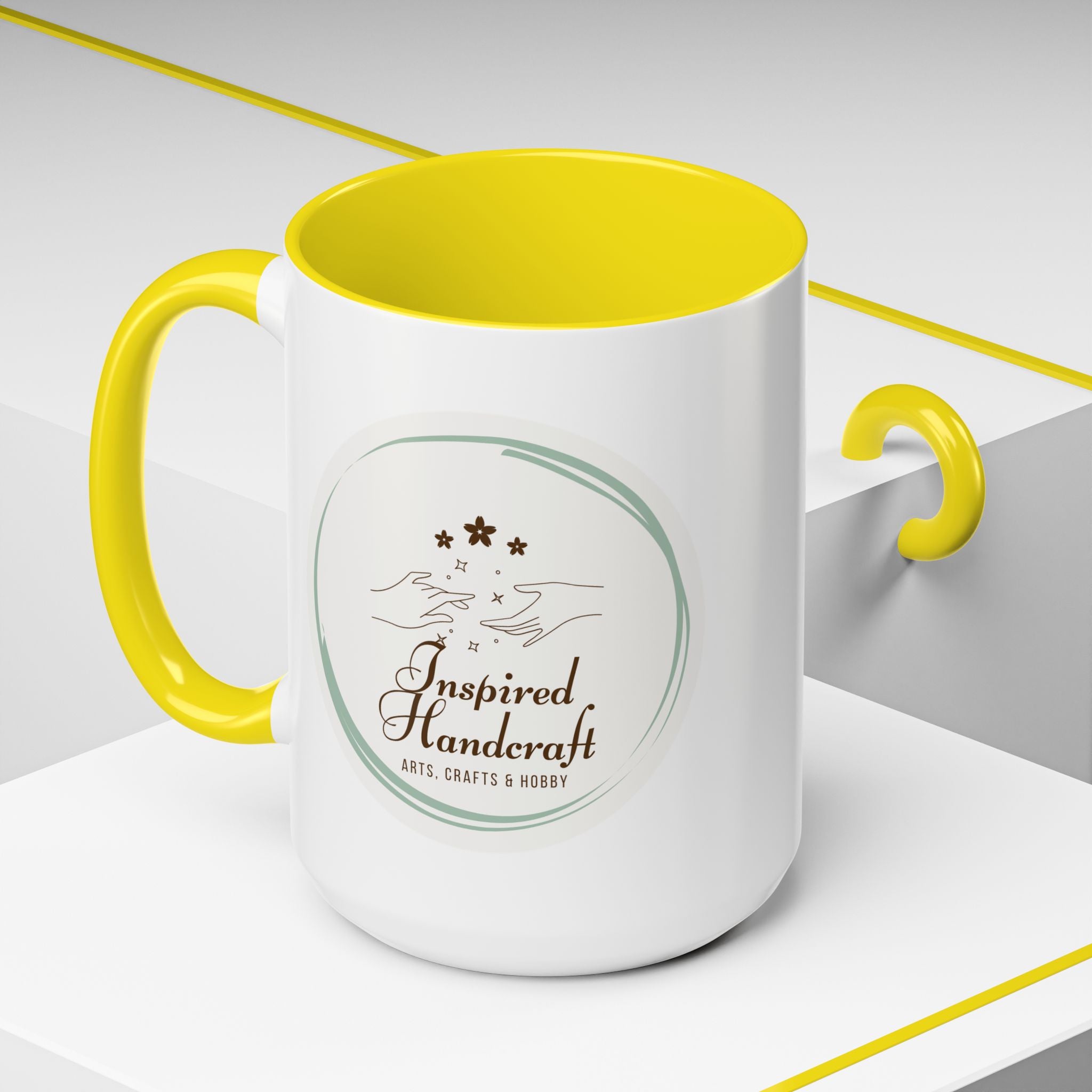 Inspired Handcraft Accent Coffee Mug — Arts & Crafts Gift (11/15 oz)