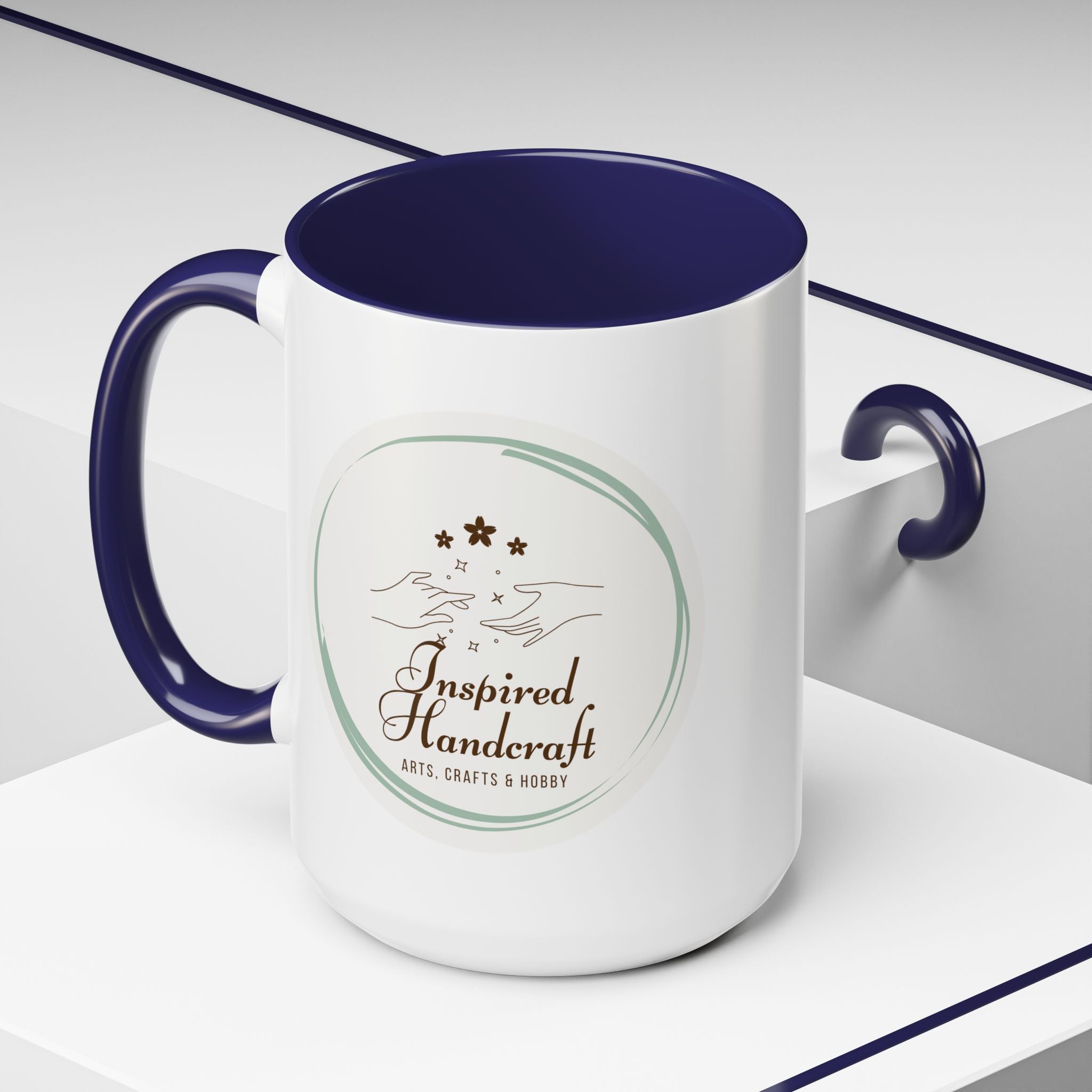 Inspired Handcraft Accent Coffee Mug — Arts & Crafts Gift (11/15 oz)