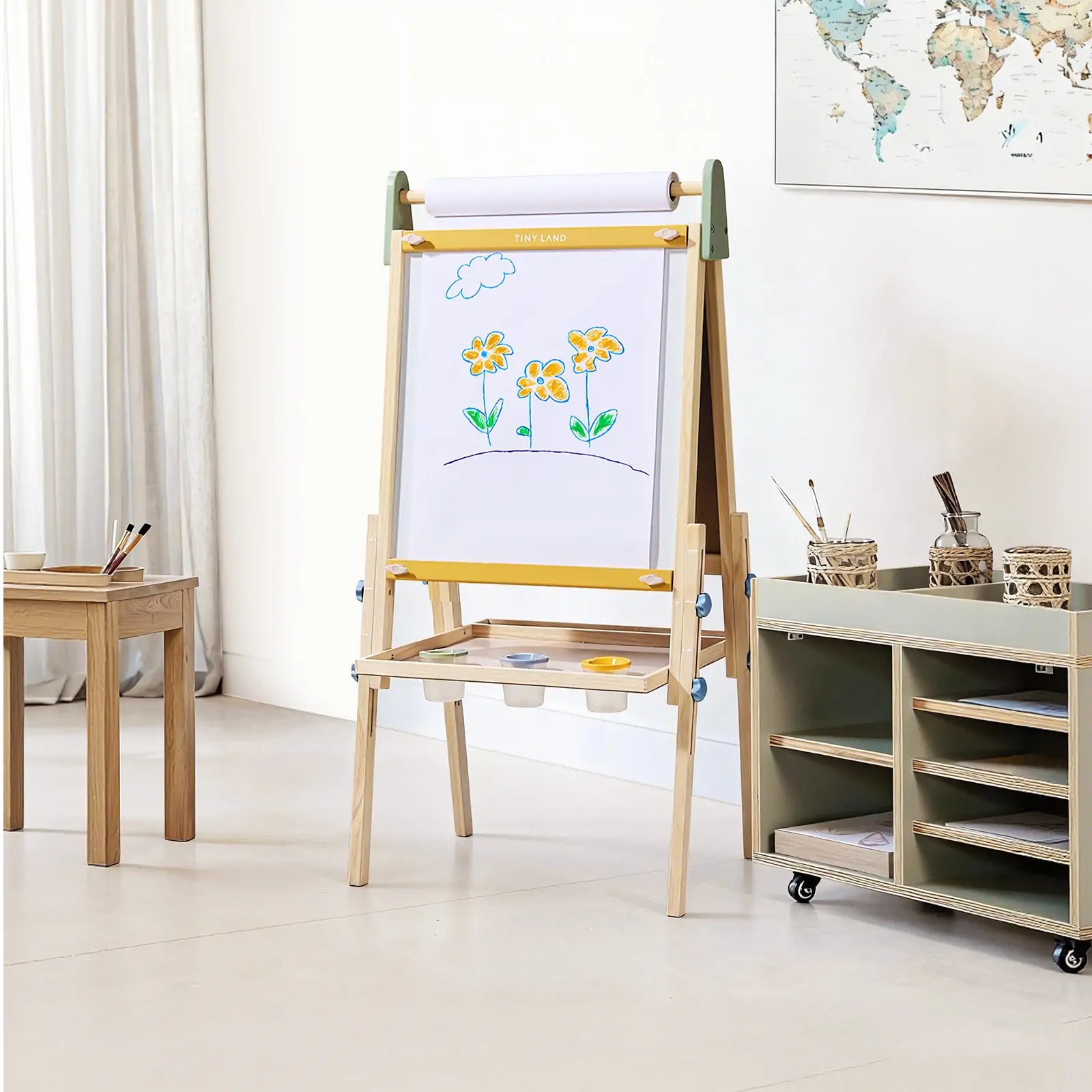 Tiny Land 3-in-1 Kids Art Easel Board