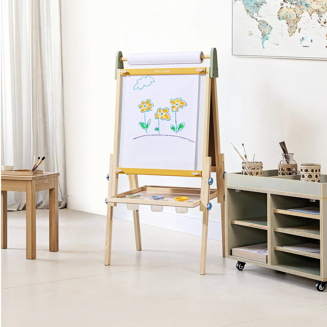 Tiny Land 3-in-1 Kids Art Easel Board