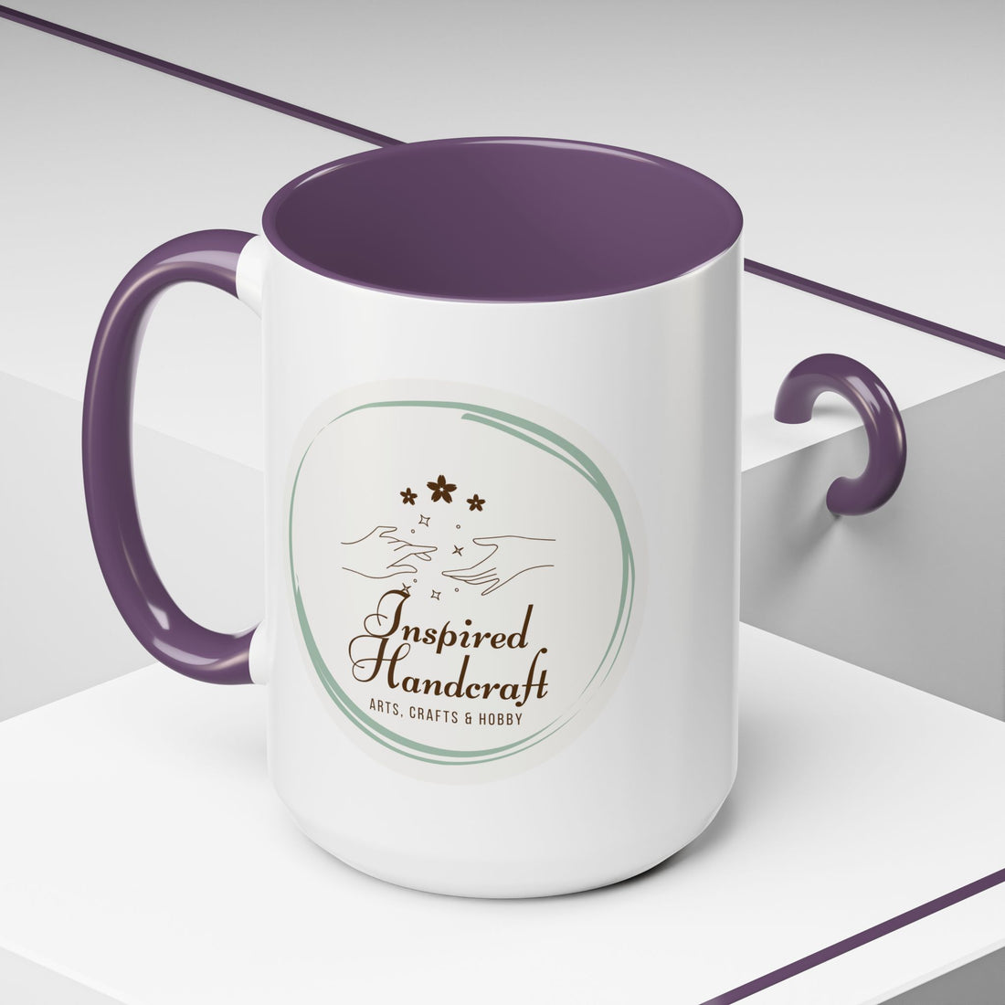 Inspired Handcraft Accent Coffee Mug — Arts & Crafts Gift (11/15 oz)