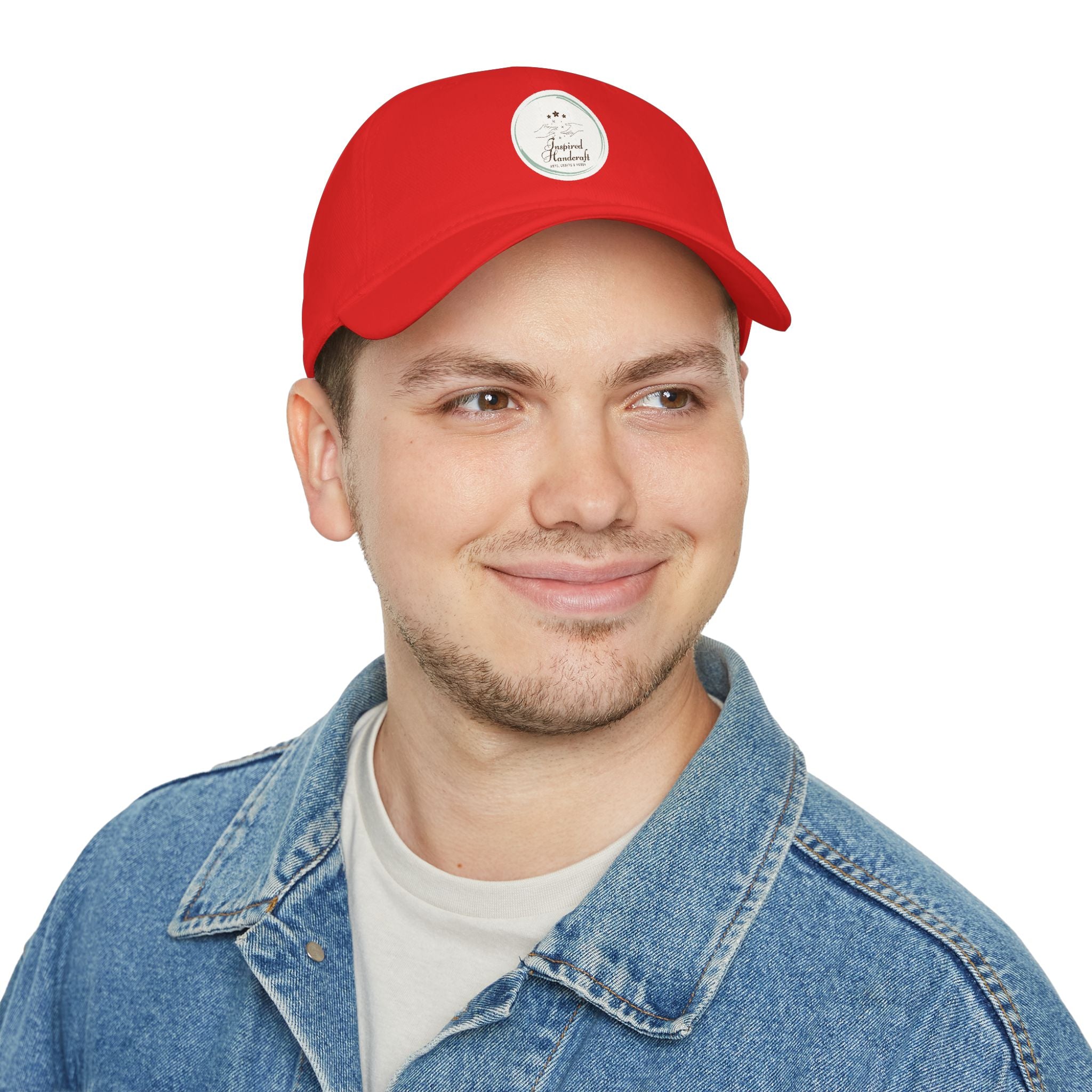 Low Profile Baseball Cap — Vintage Camp Badge Logo Hat