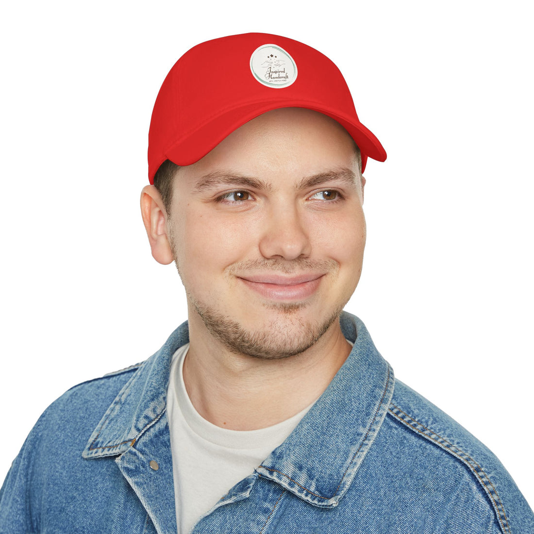 Low Profile Baseball Cap — Vintage Camp Badge Logo Hat