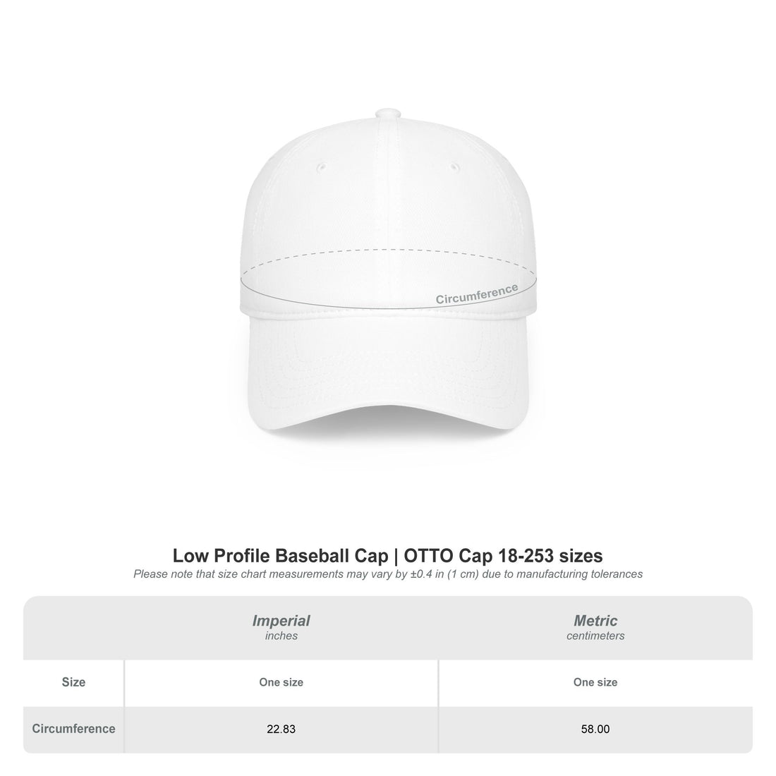Low Profile Baseball Cap — Vintage Camp Badge Logo Hat