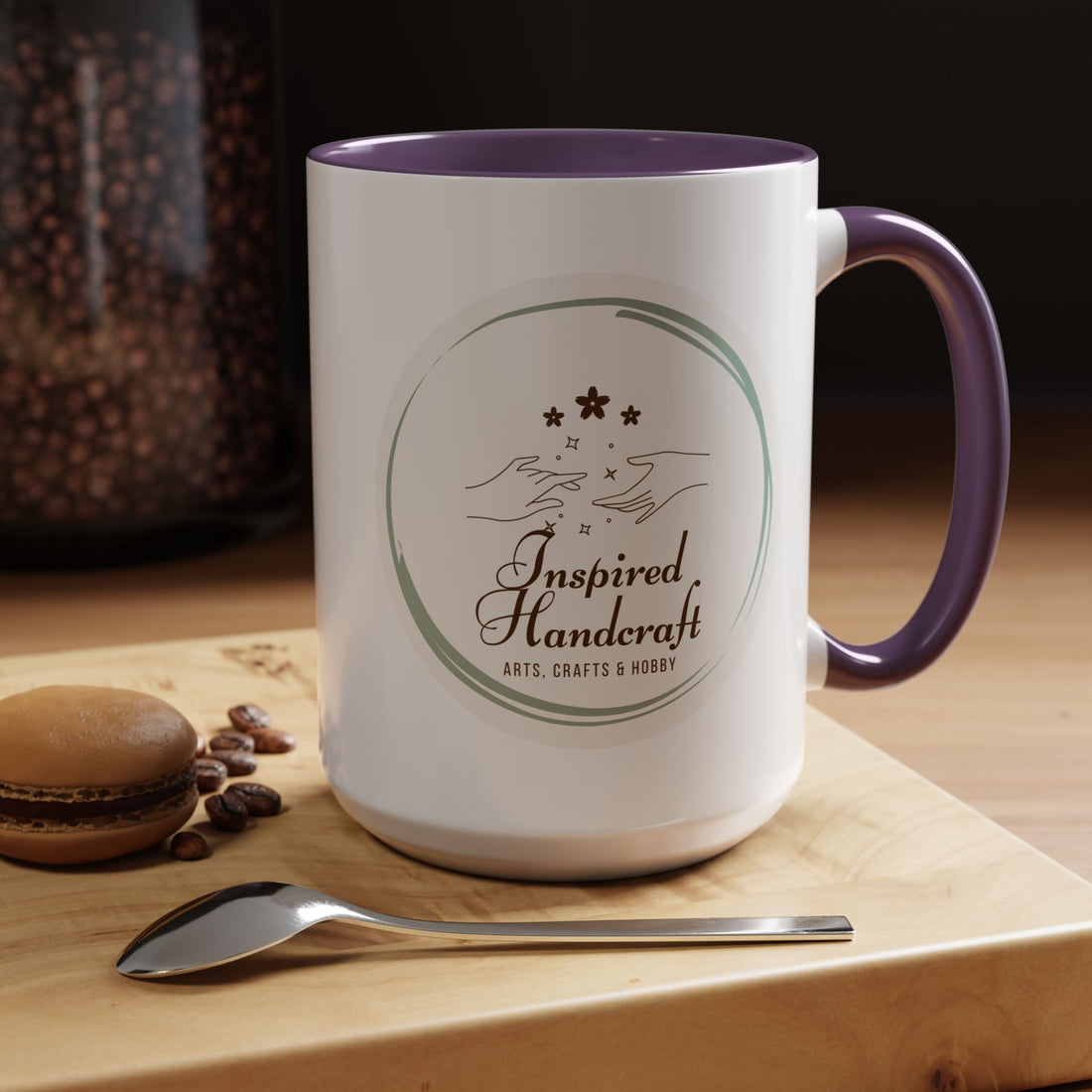 Inspired Handcraft Accent Coffee Mug — Arts & Crafts Gift (11/15 oz)