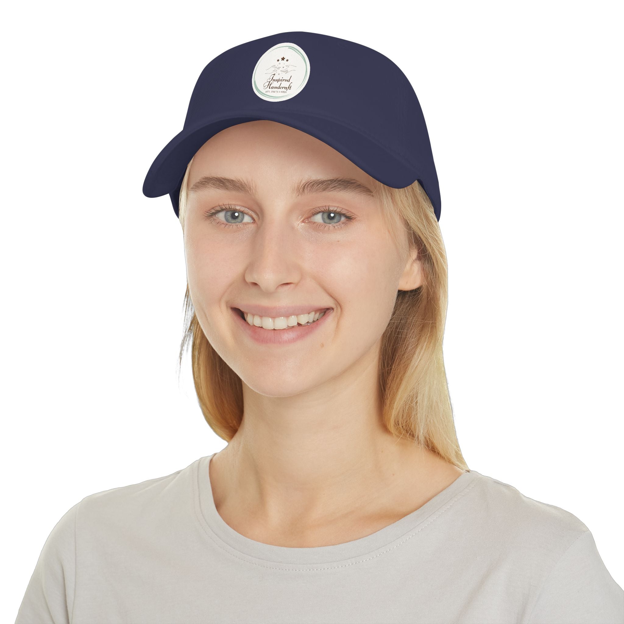 Low Profile Baseball Cap — Vintage Camp Badge Logo Hat