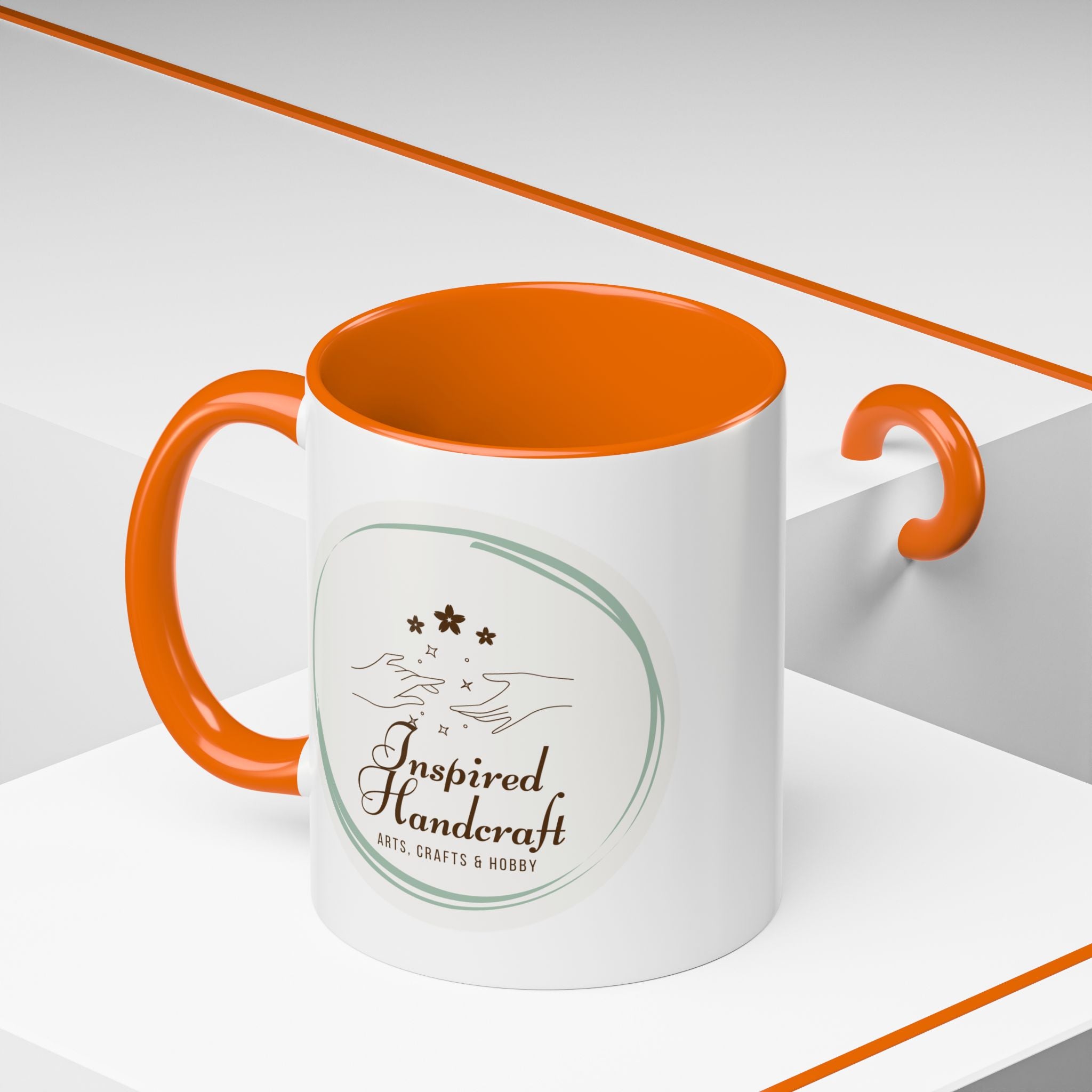 Inspired Handcraft Accent Coffee Mug — Arts & Crafts Gift (11/15 oz)