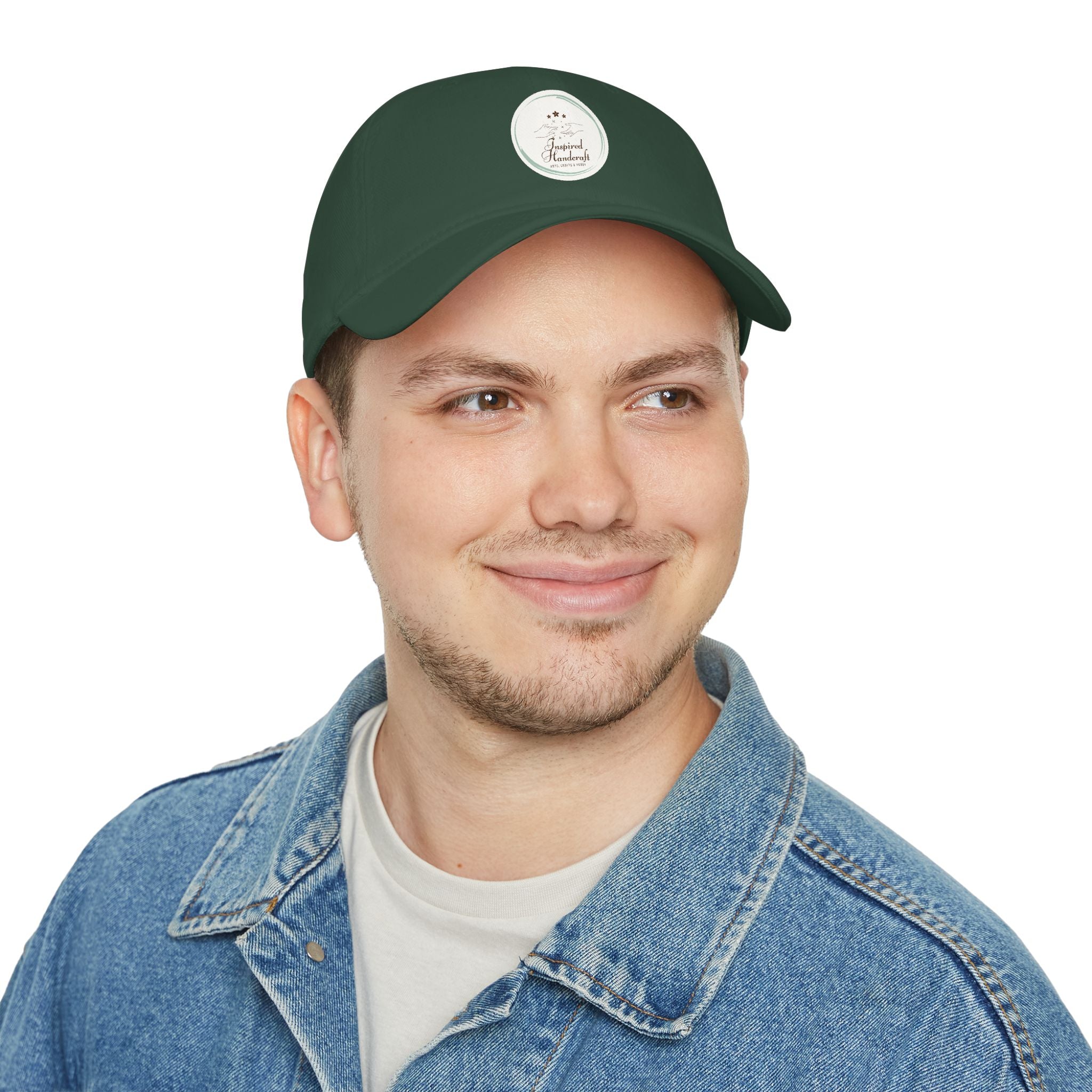 Low Profile Baseball Cap — Vintage Camp Badge Logo Hat