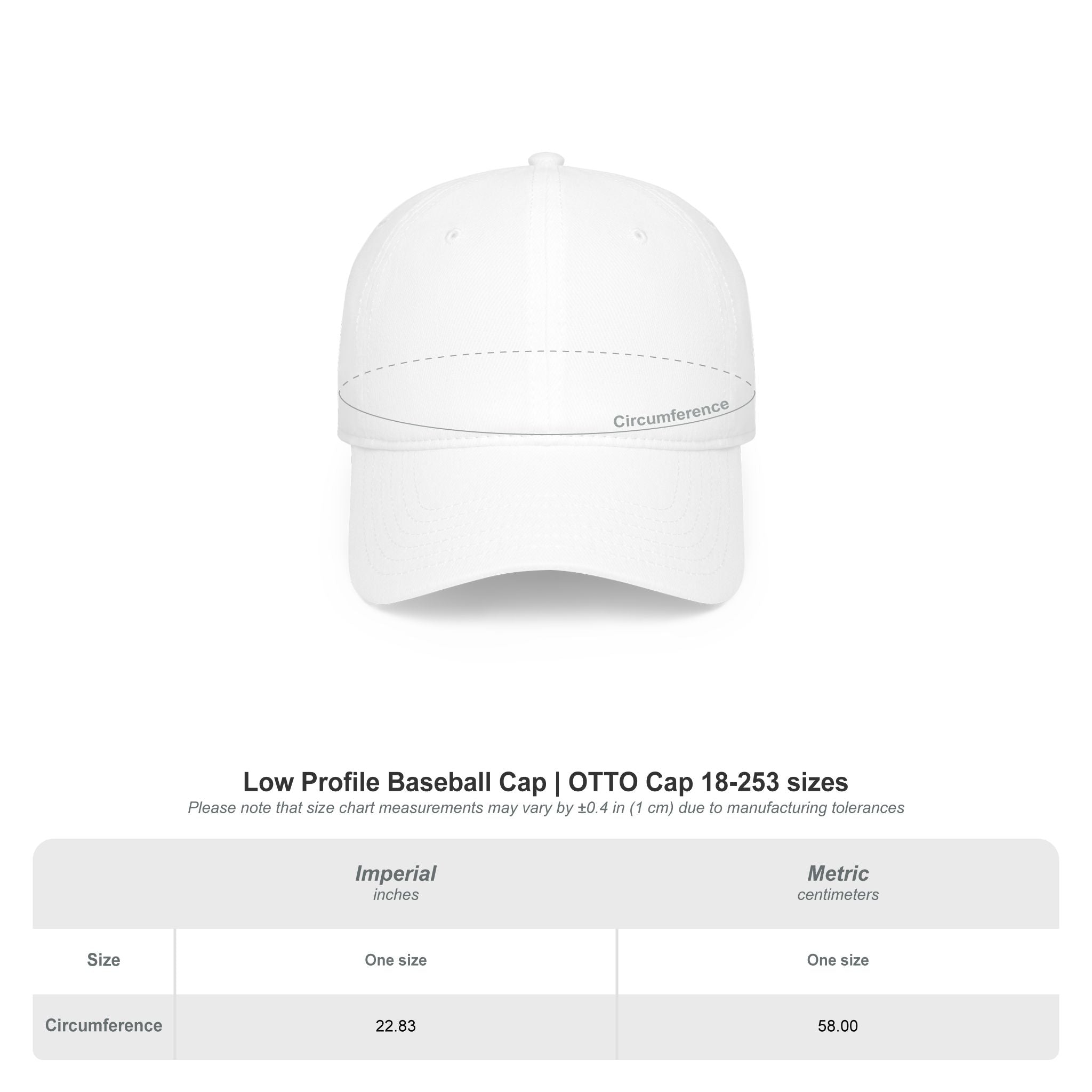 Low Profile Baseball Cap — Vintage Camp Badge Logo Hat