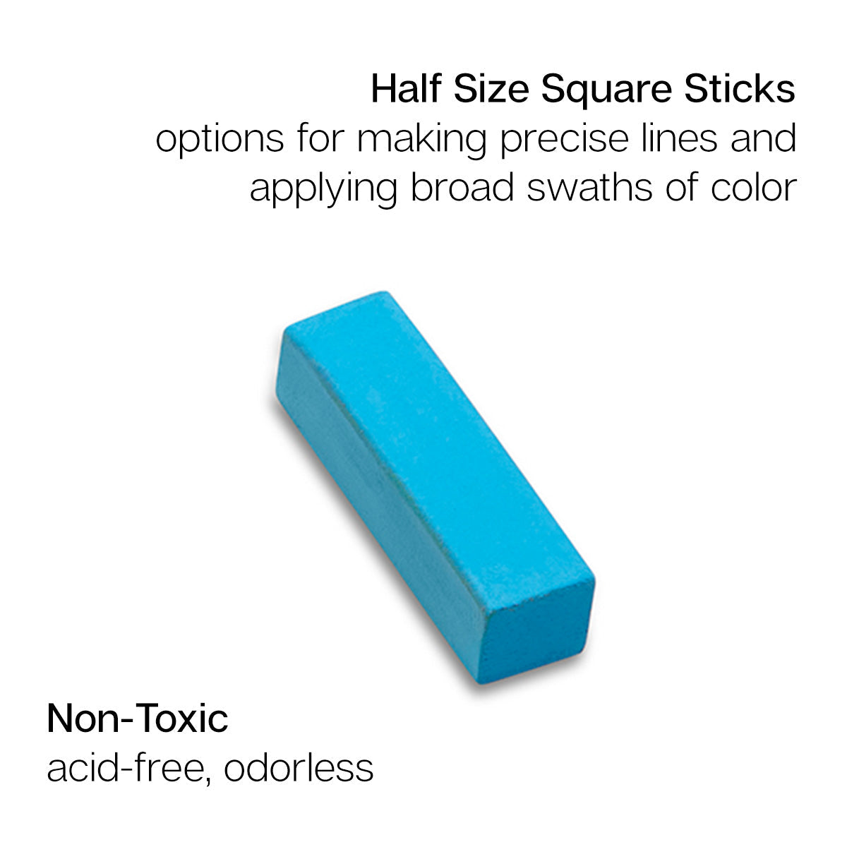 Soft Square Pastel Half Sticks 50 Piece Set
