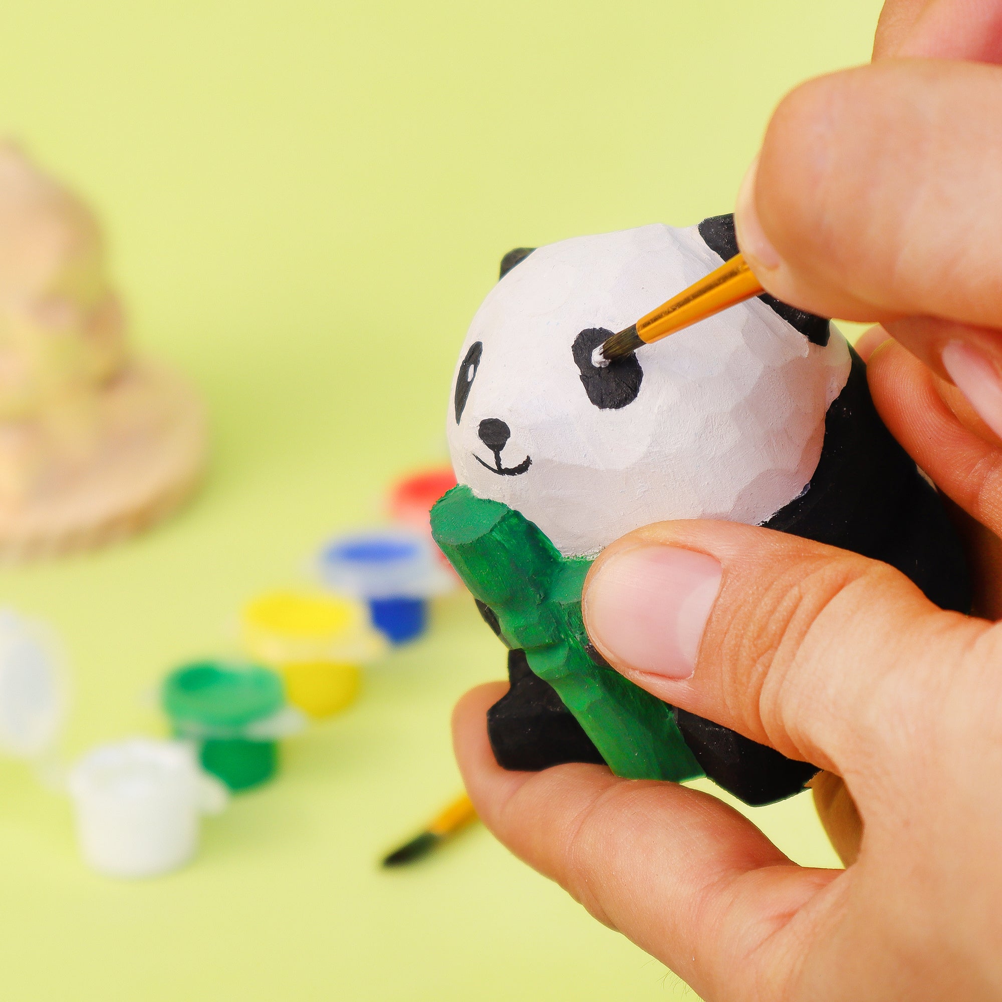 DIY Wooden Panda Painting Craft Kit with Accessories