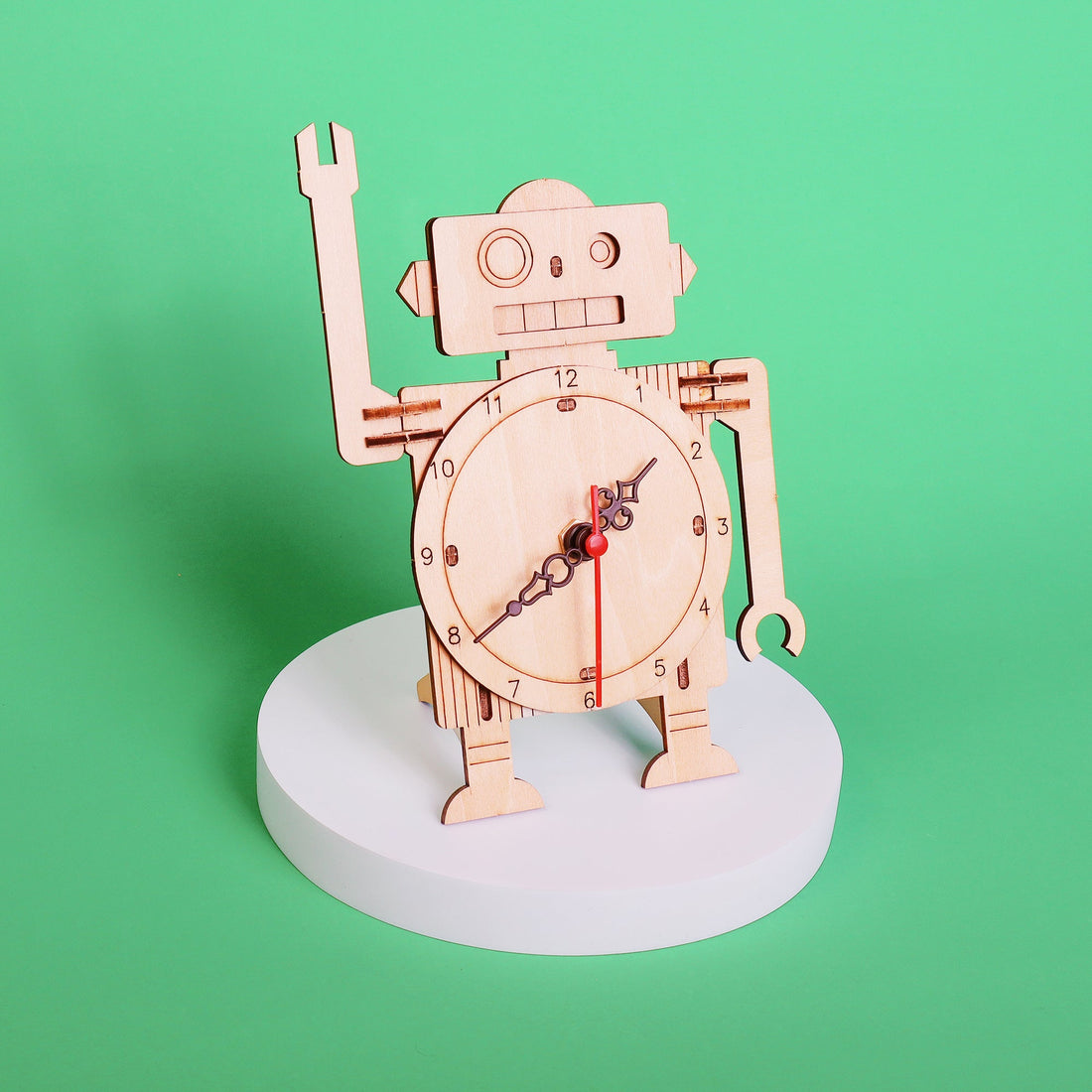 DIY Robot Clock STEM Educational Learning Kit Toy