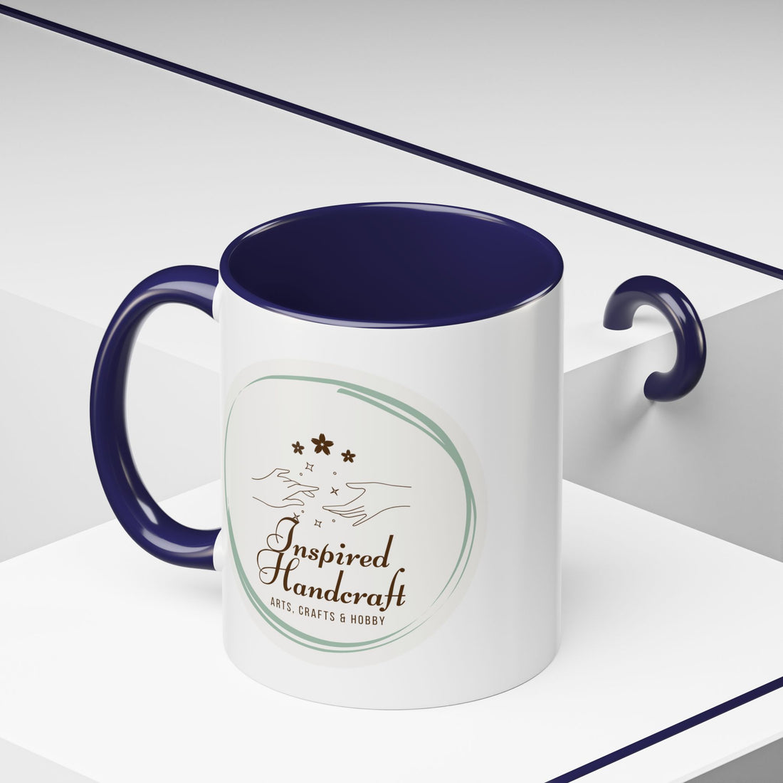 Inspired Handcraft Accent Coffee Mug — Arts & Crafts Gift (11/15 oz)