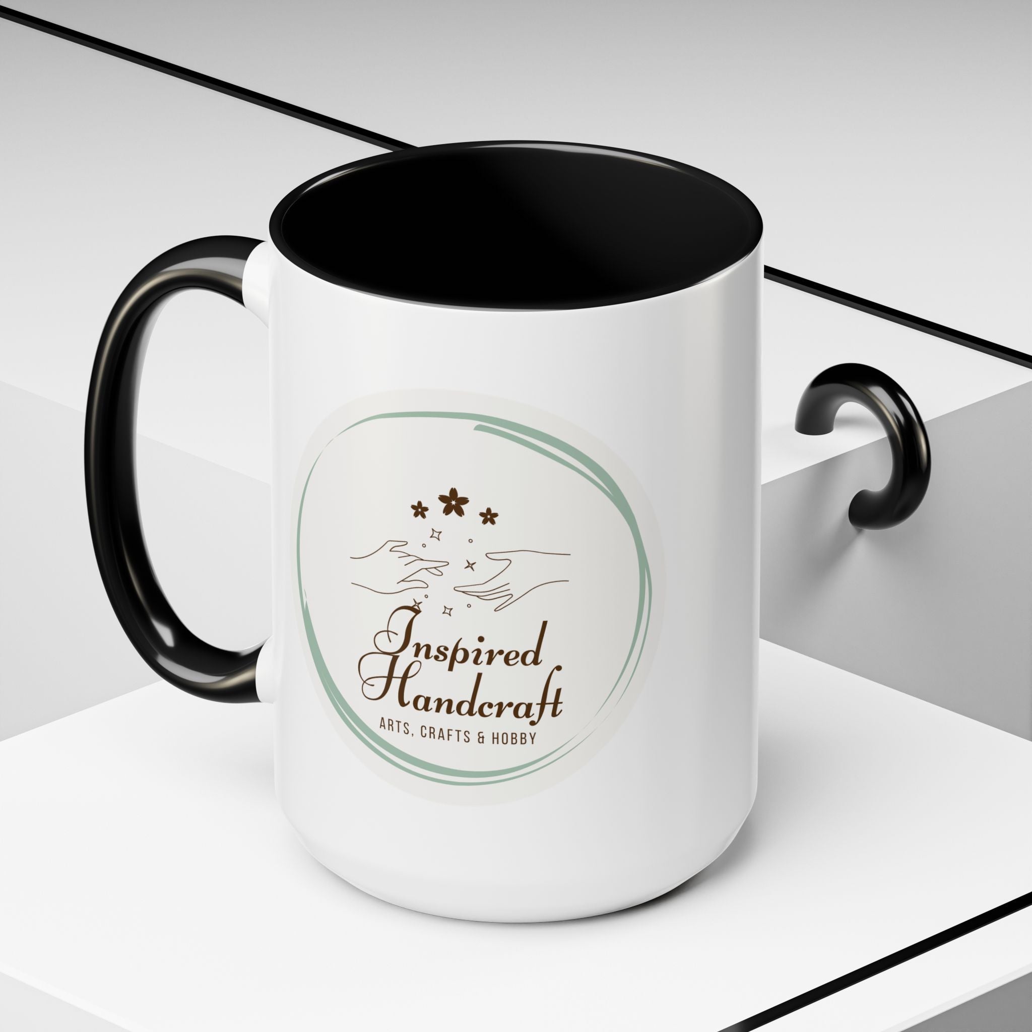 Inspired Handcraft Accent Coffee Mug — Arts & Crafts Gift (11/15 oz)