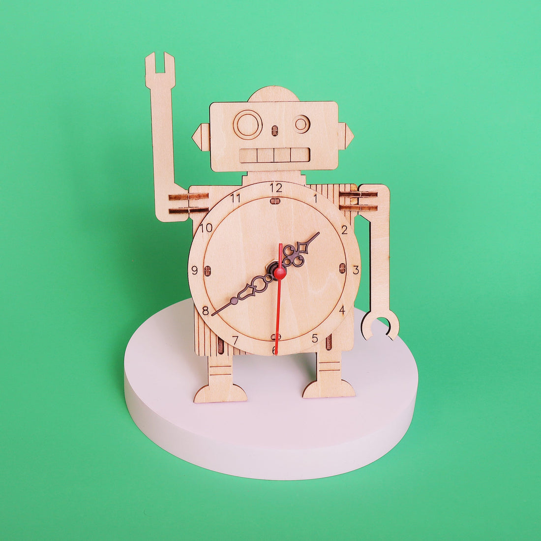 DIY Robot Clock STEM Educational Learning Kit Toy