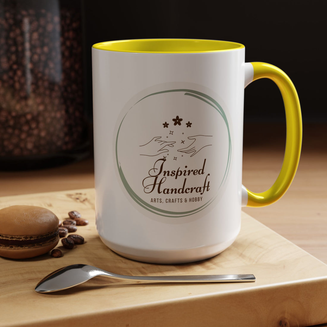 Inspired Handcraft Accent Coffee Mug — Arts & Crafts Gift (11/15 oz)