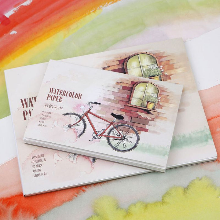 12 Sheet A5 A6 Watercolor Sketchbook Paper