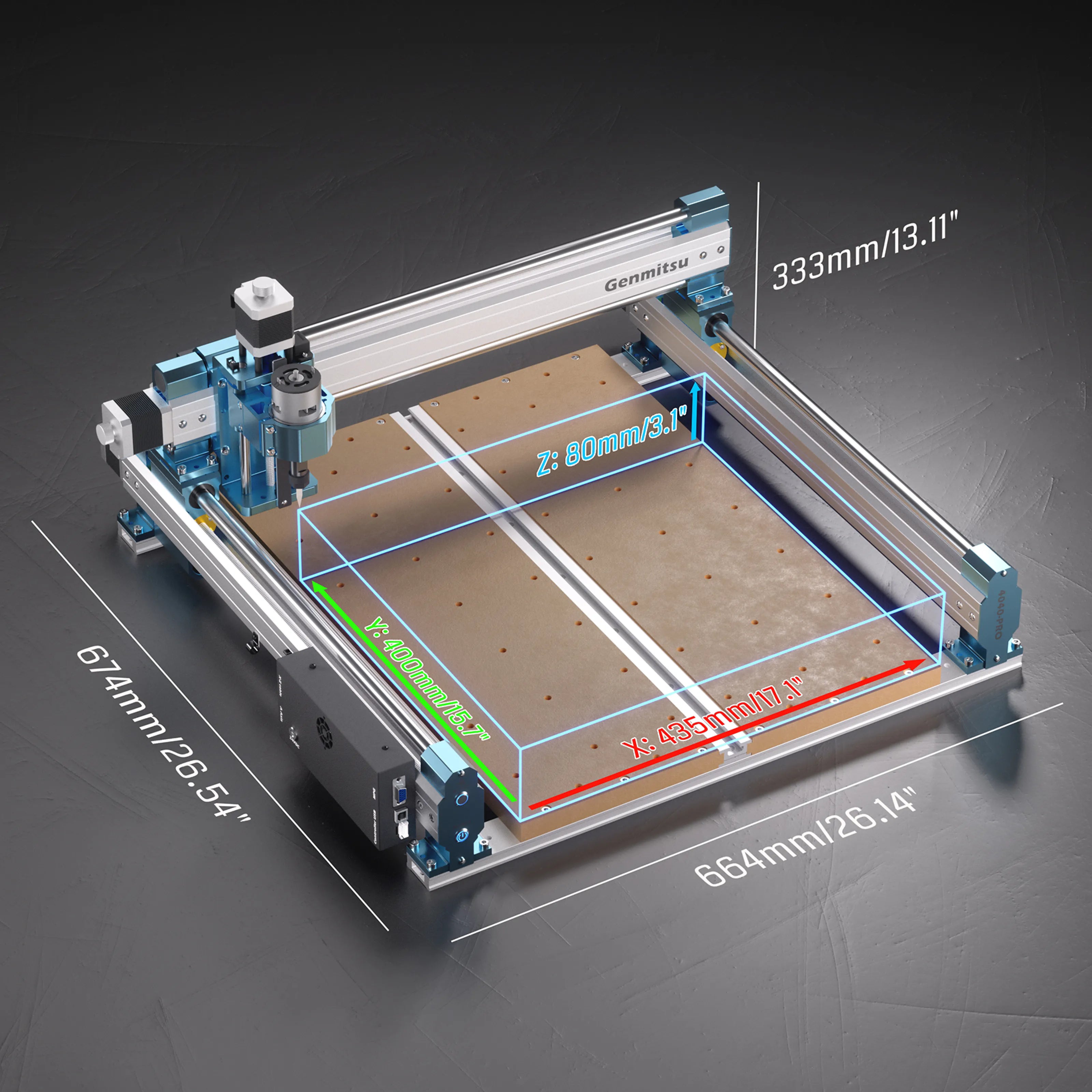 4040-PRO Desktop CNC Router Carving Cutting Machine