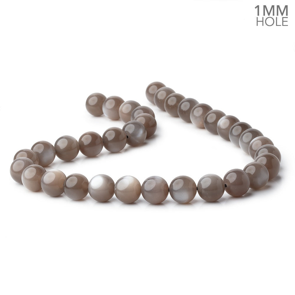 12mm Chocolate Moonstone Plain Round 15.5 inch 33 Beads AAA