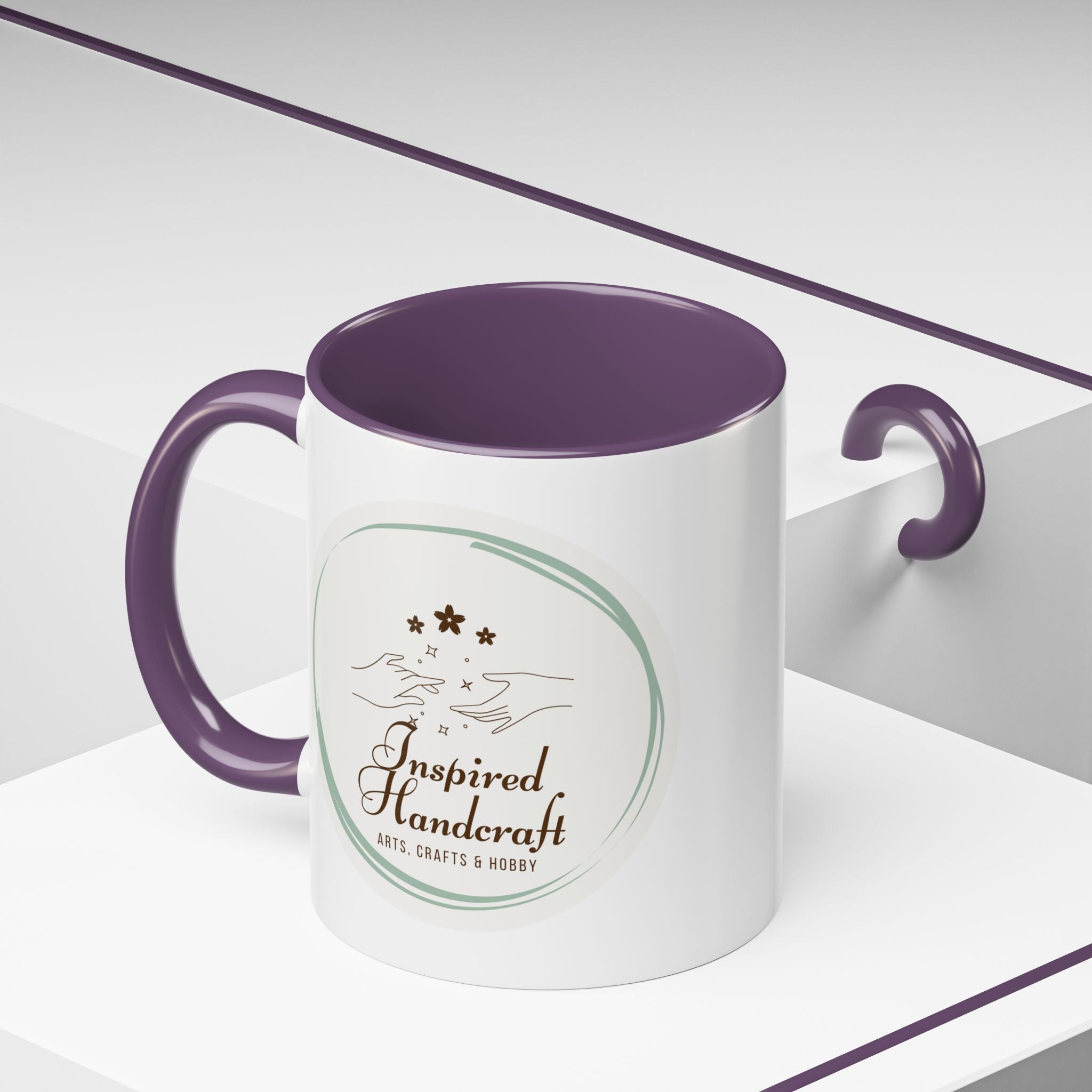 Inspired Handcraft Accent Coffee Mug — Arts & Crafts Gift (11/15 oz)