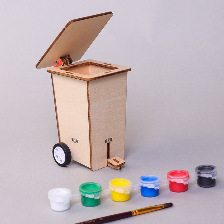 Build Paint Mini Trash Cans Set Desk Decor