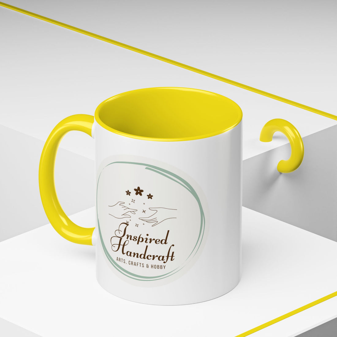 Inspired Handcraft Accent Coffee Mug — Arts & Crafts Gift (11/15 oz)