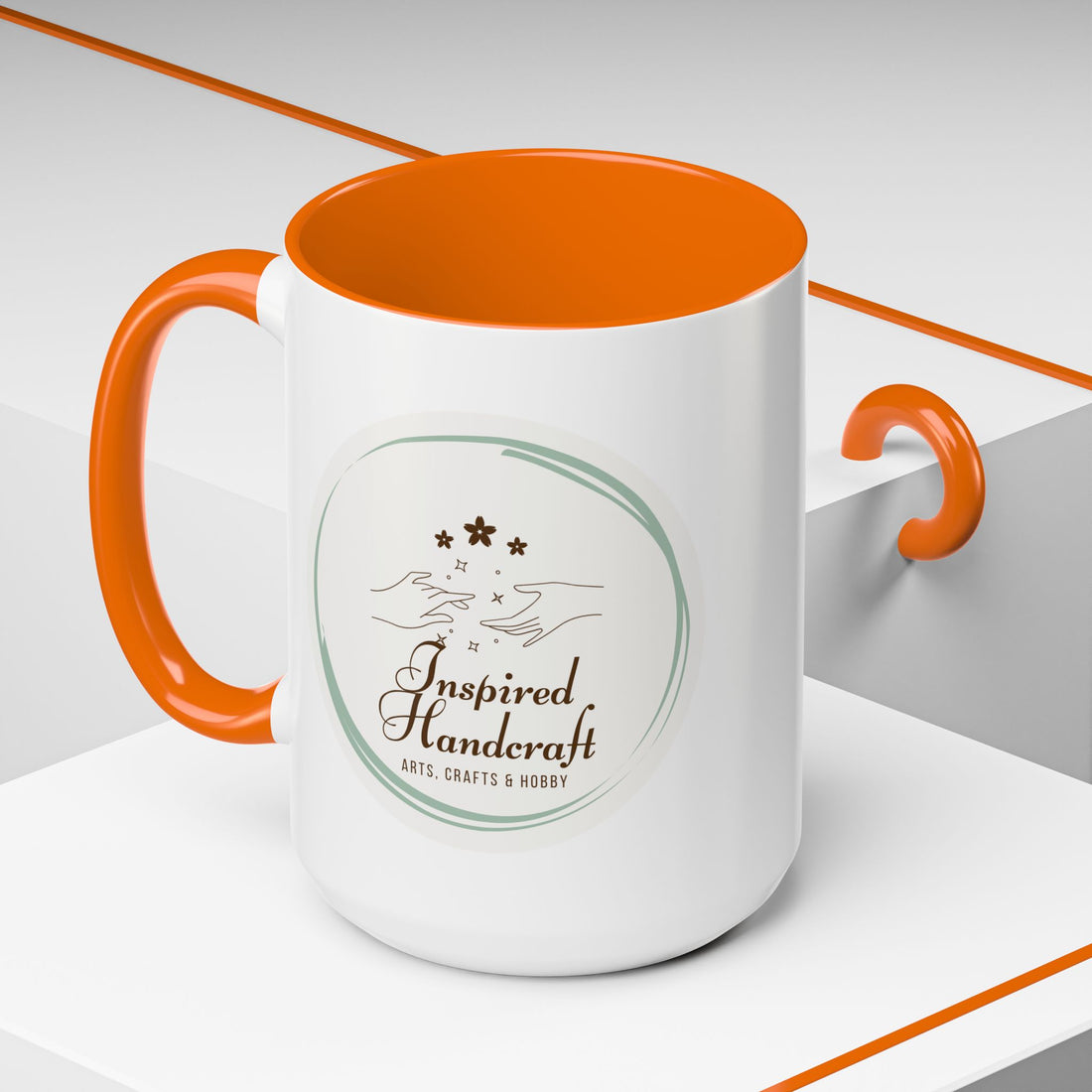 Inspired Handcraft Accent Coffee Mug — Arts & Crafts Gift (11/15 oz)