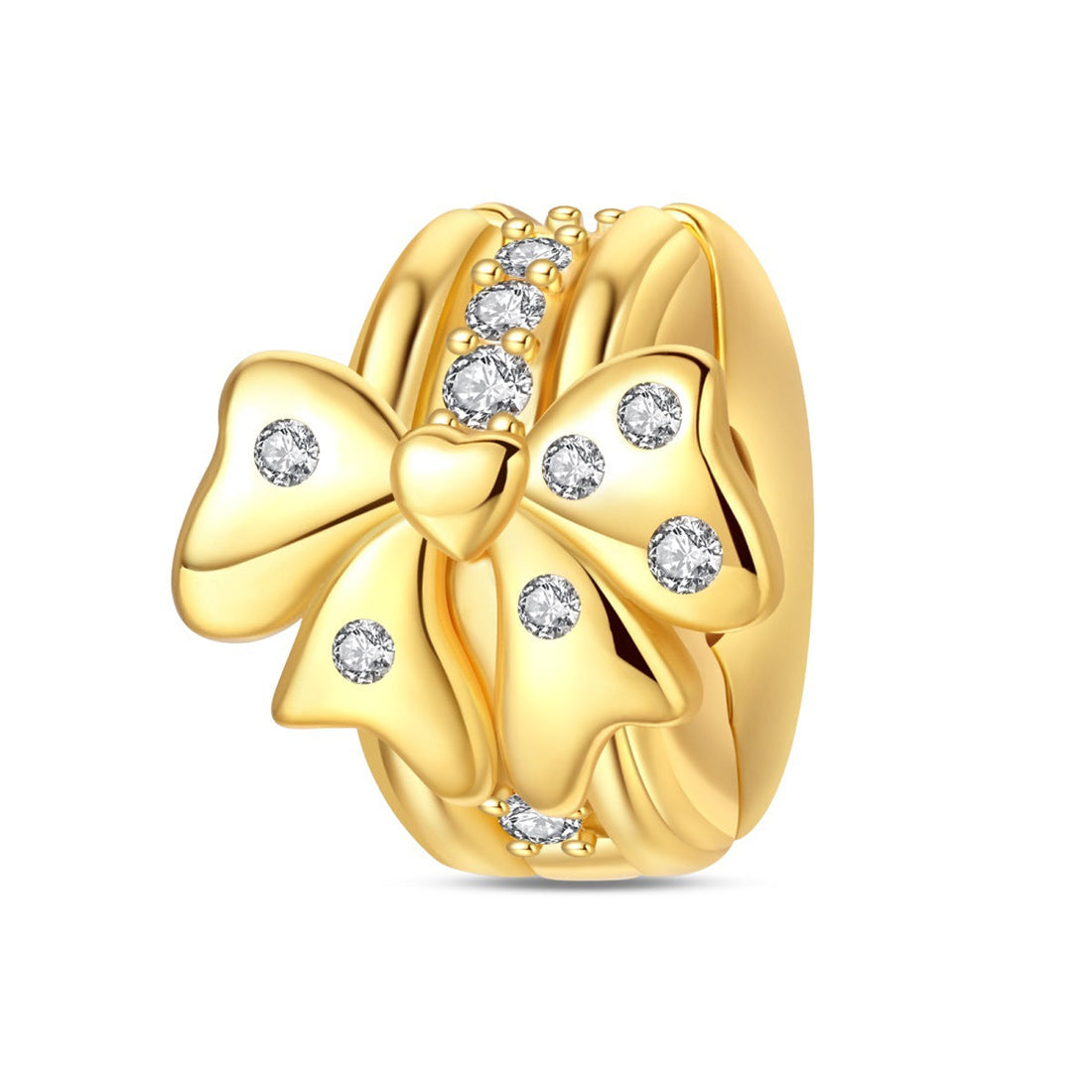Round Clip-bead DIY Bracelet Accessories, Fashionable Beading Components