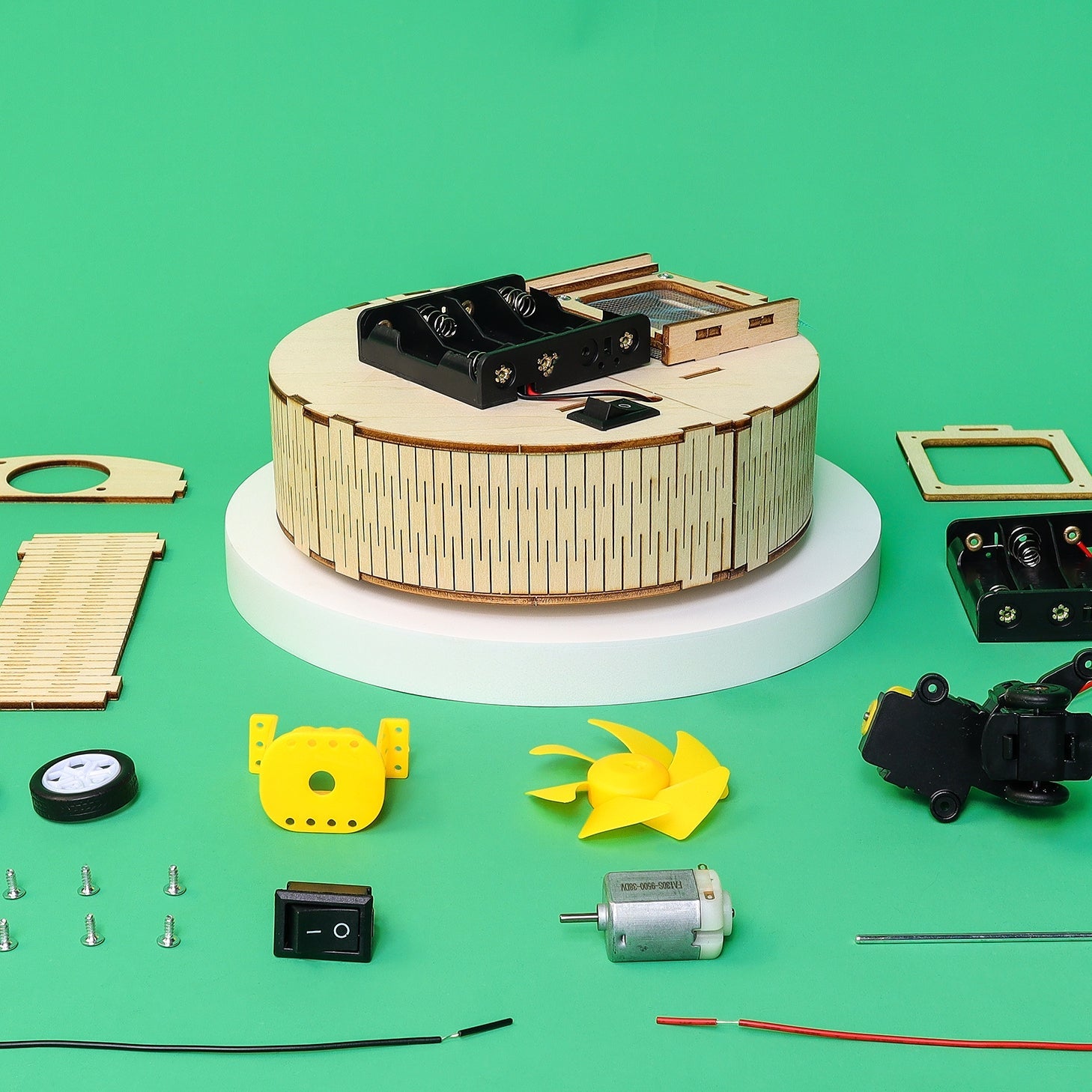 DIY Robot Vacuum STEM Educational Building Toy Kit