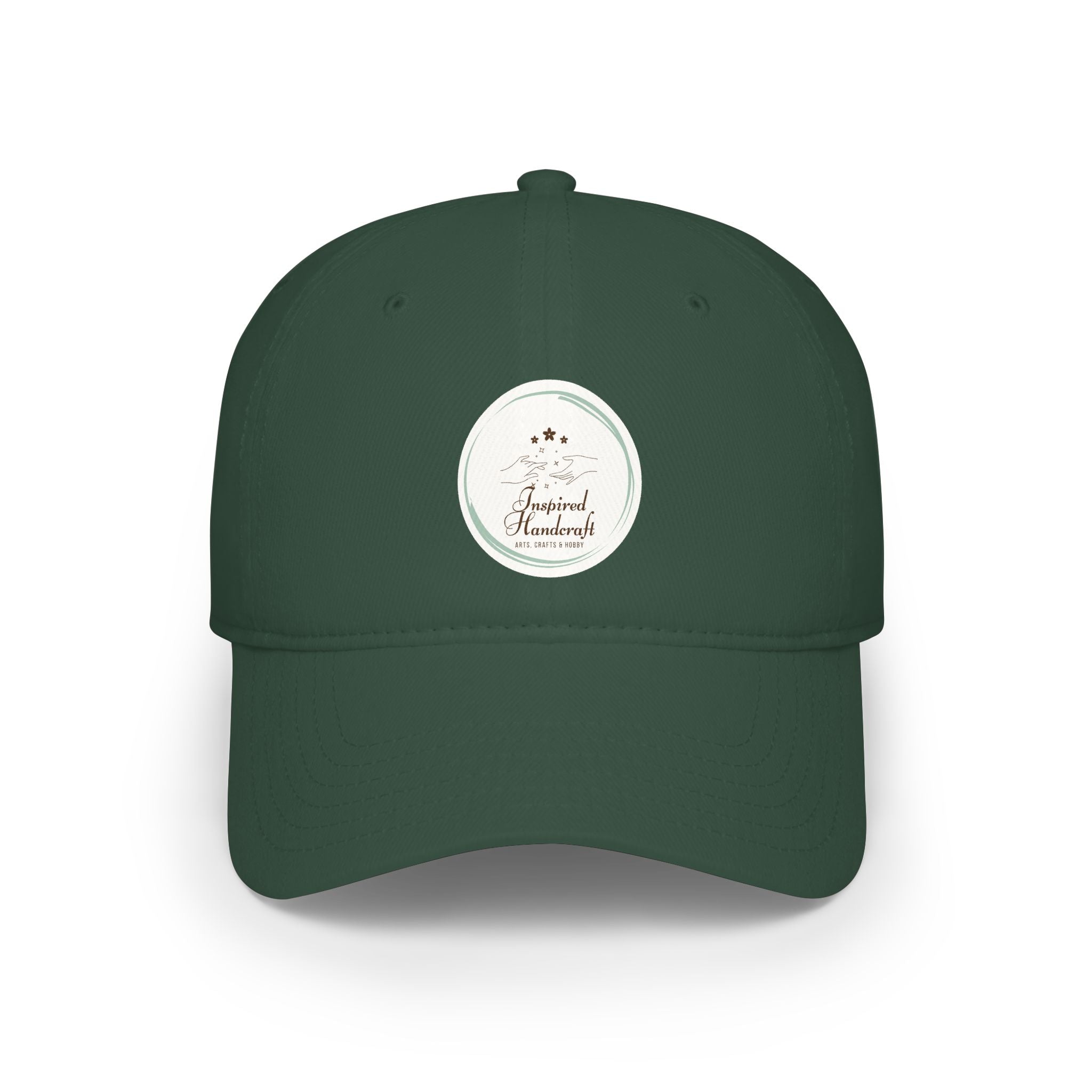 Low Profile Baseball Cap — Vintage Camp Badge Logo Hat