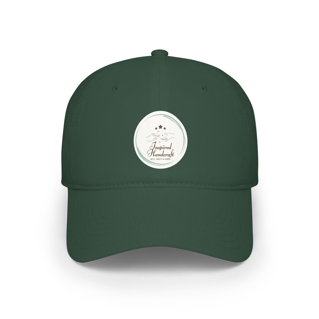 Low Profile Baseball Cap — Vintage Camp Badge Logo Hat