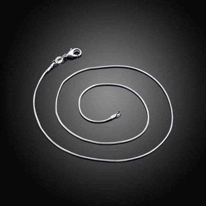 925 Sterling Silver 1mm Necklace Chain