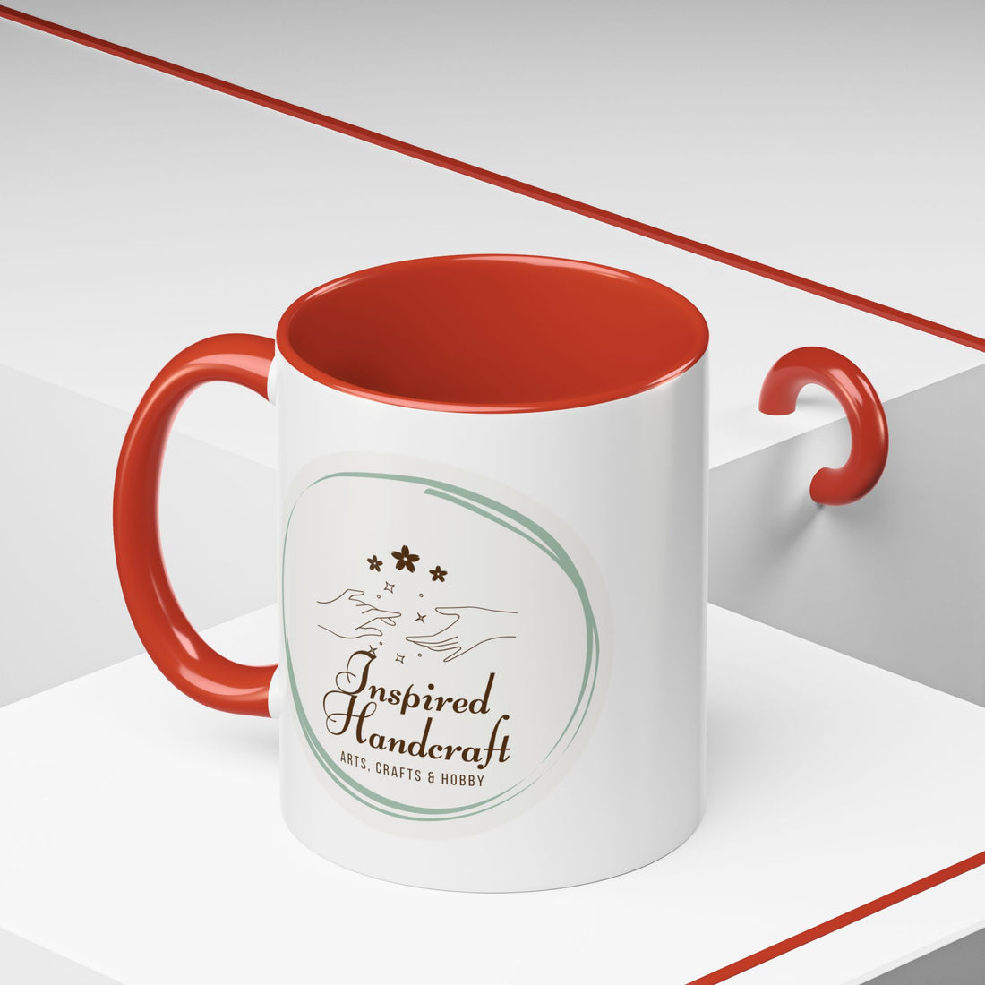 Inspired Handcraft Accent Coffee Mug — Arts & Crafts Gift (11/15 oz)
