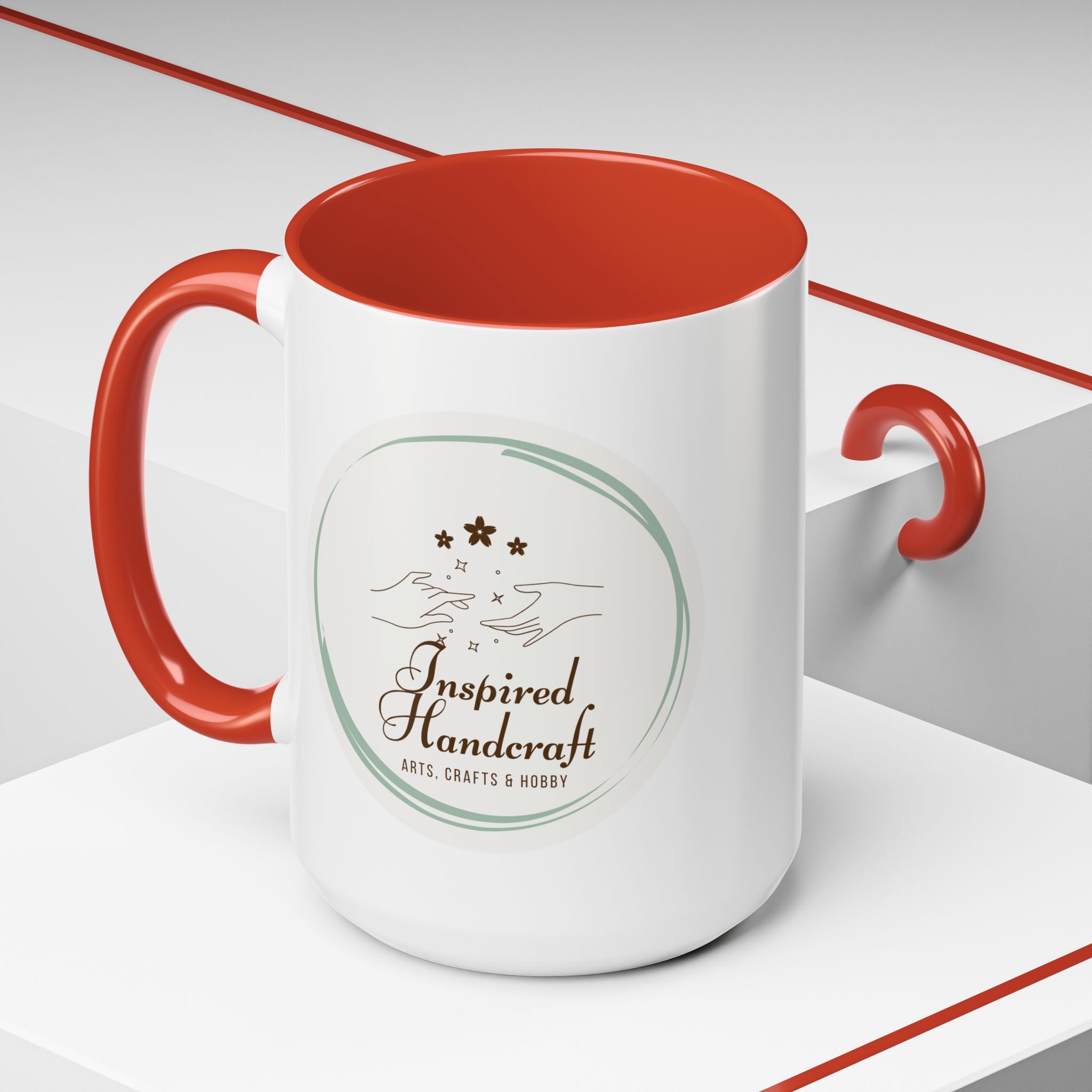 Inspired Handcraft Accent Coffee Mug — Arts & Crafts Gift (11/15 oz)