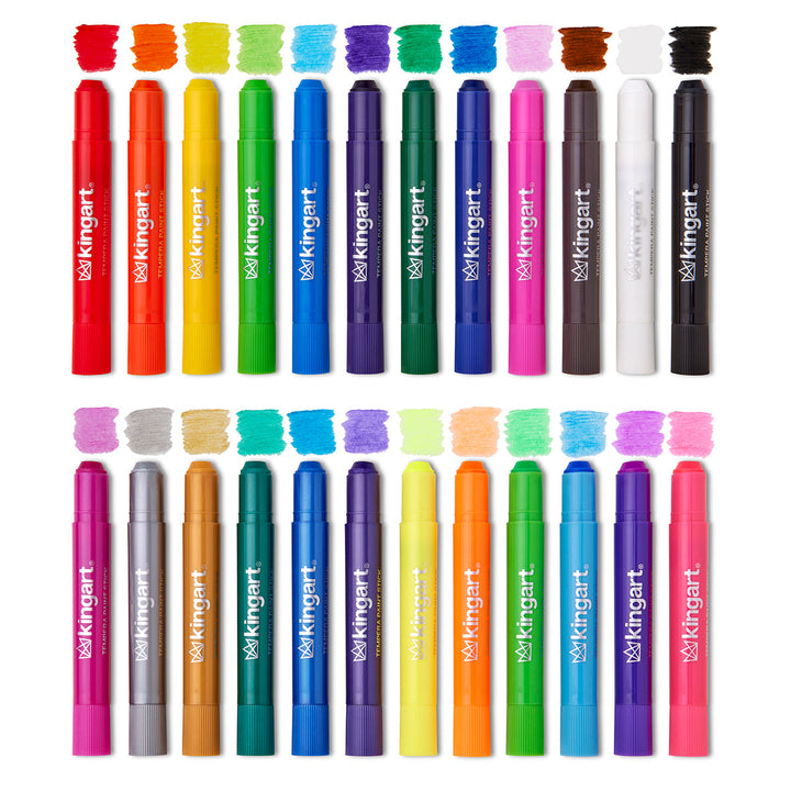 Tempera Paint Thin Sticks 24 Color Set