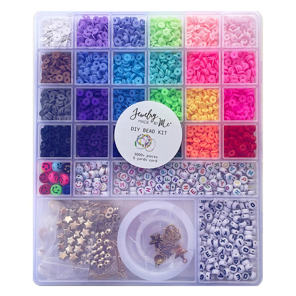 Multicolor Alphabet Heishi Happy Face Bead Jewelry