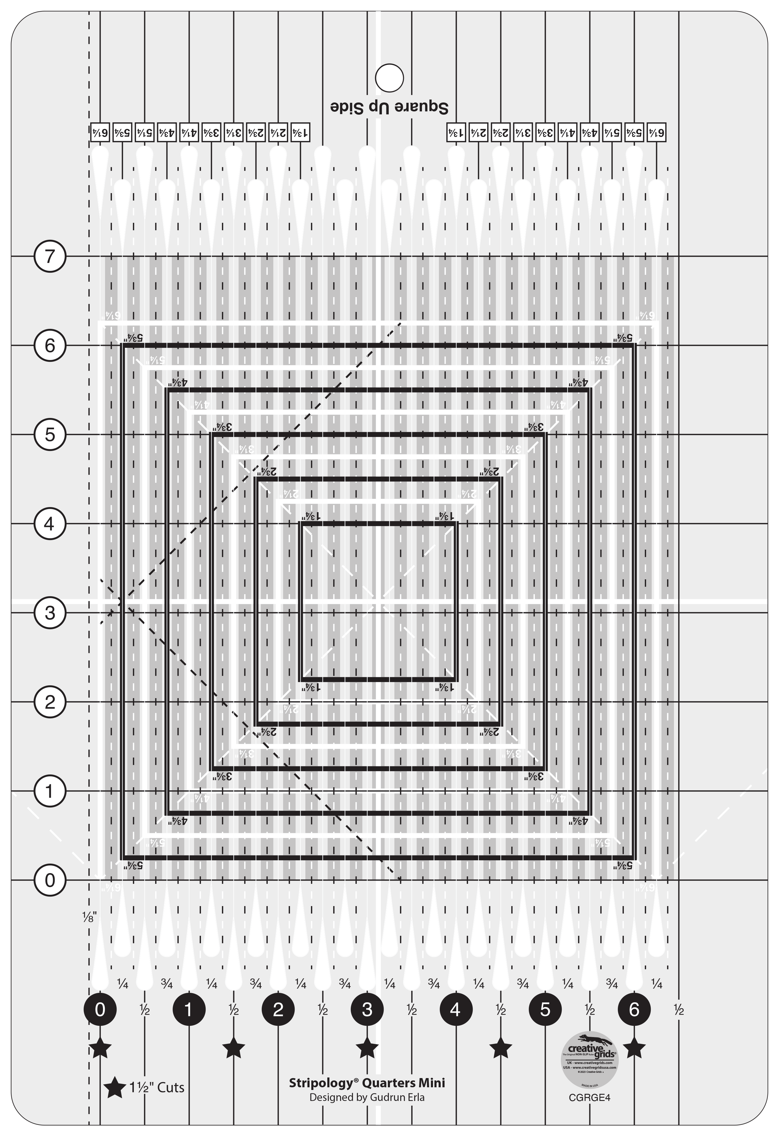 Stripology© Quarters MINI Ruler CGRGE4