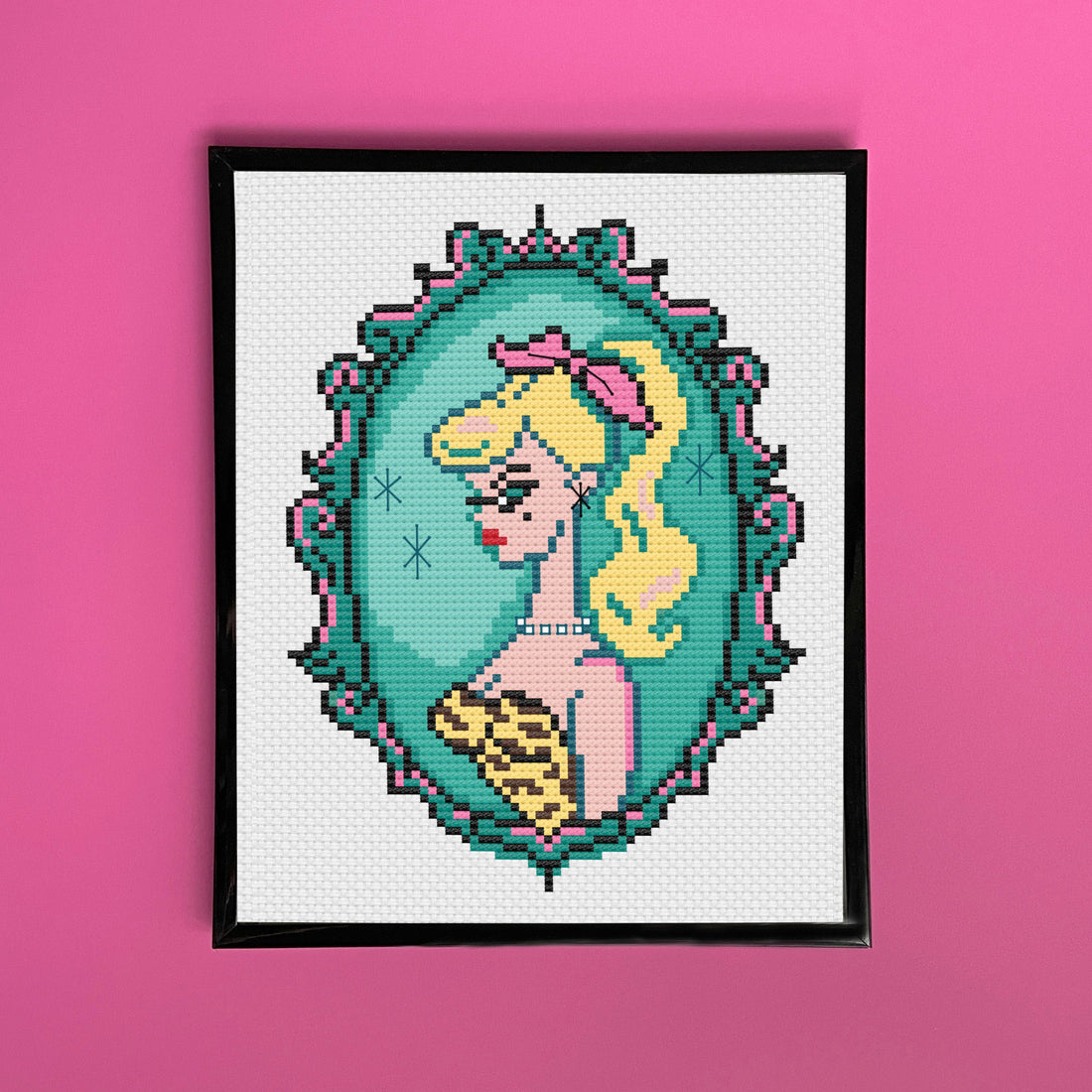 Cameo Doll: Blonde by Fluff Counted Cross Stitch Kit