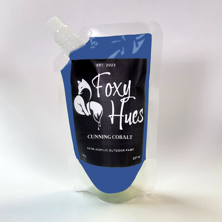 Cunning Cobalt - Foxy Hues | Satin Acrylic outdoor Paint