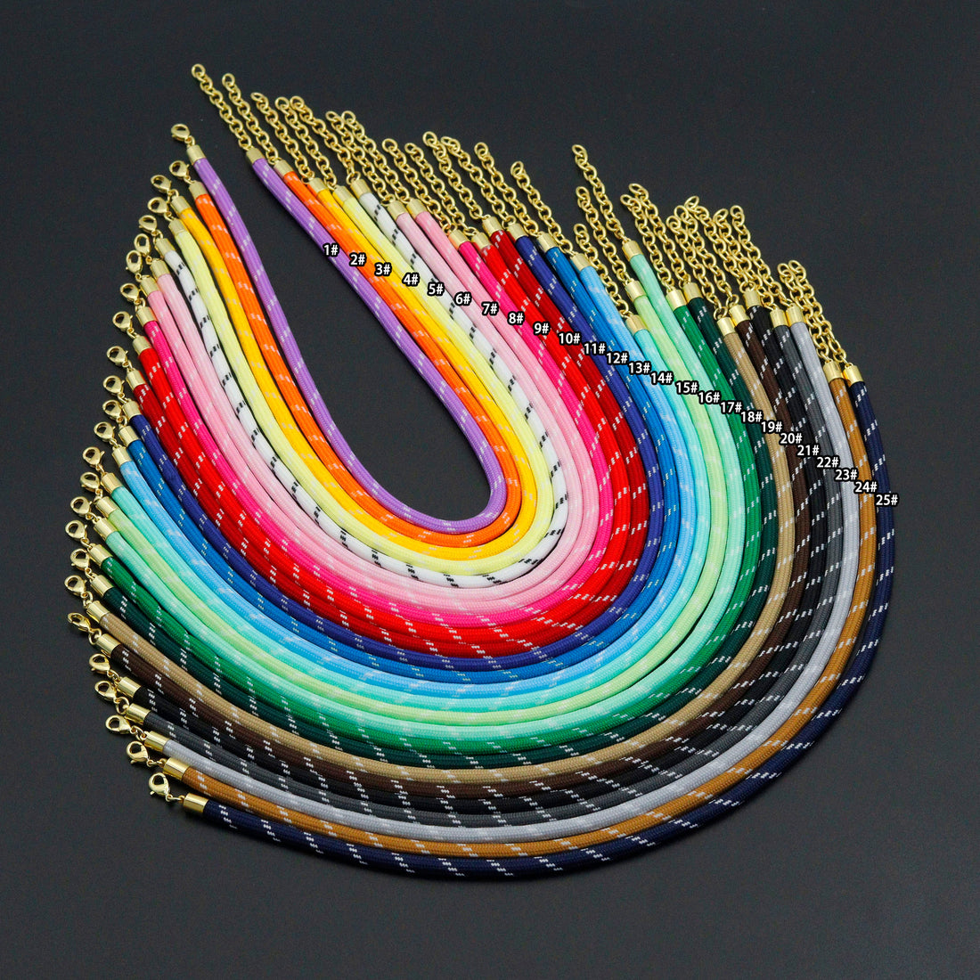 Vibrant Rope Cord Bracelet Necklace, Cord Necklace Bracelet, sku#EF830