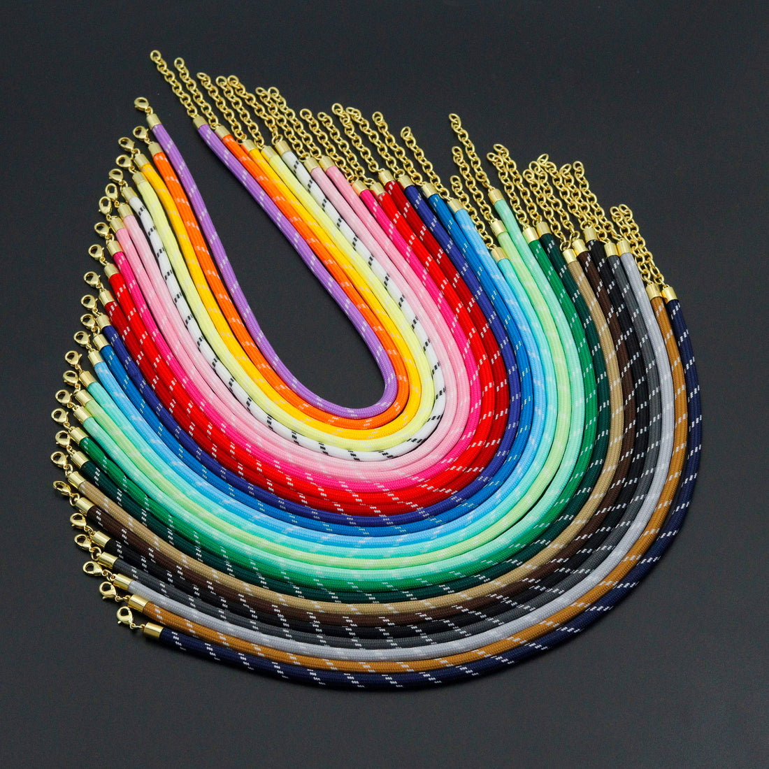 Vibrant Rope Cord Bracelet Necklace, Cord Necklace Bracelet, sku#EF830