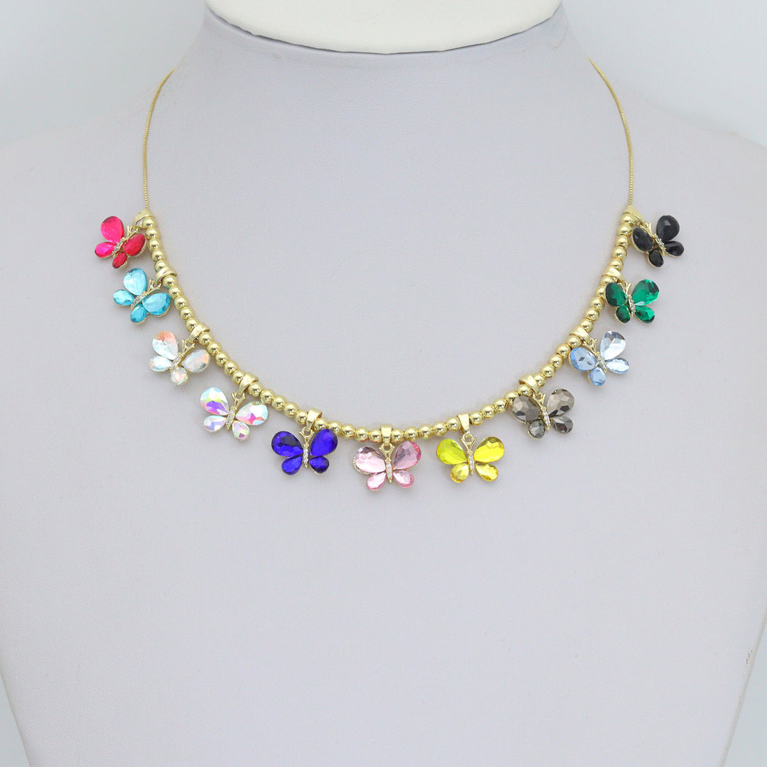 Crystal Butterfly Charm Jewelry Making Supply