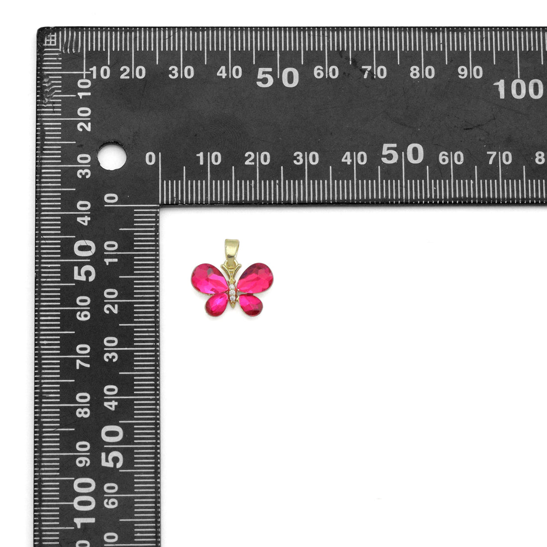 Crystal Butterfly Charm Jewelry Making Supply