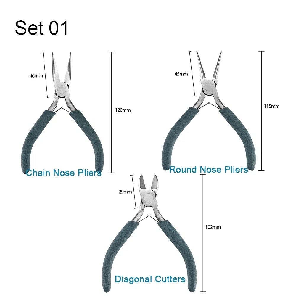 12 Style Exclusive Customization High Quality Stainless Steel End Cutting Wire Pliers Hand Tools DIY Jewelry Making Pliers Set