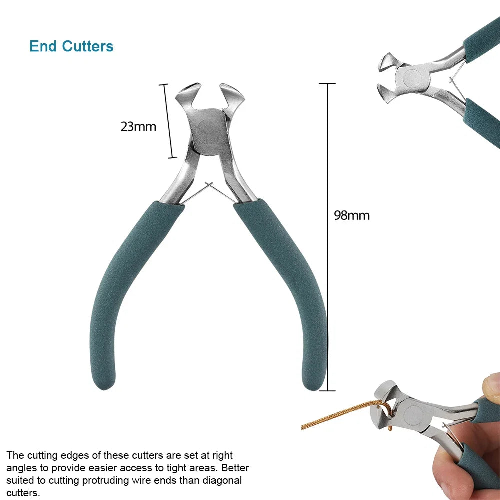 12 Style Exclusive Customization High Quality Stainless Steel End Cutting Wire Pliers Hand Tools DIY Jewelry Making Pliers Set