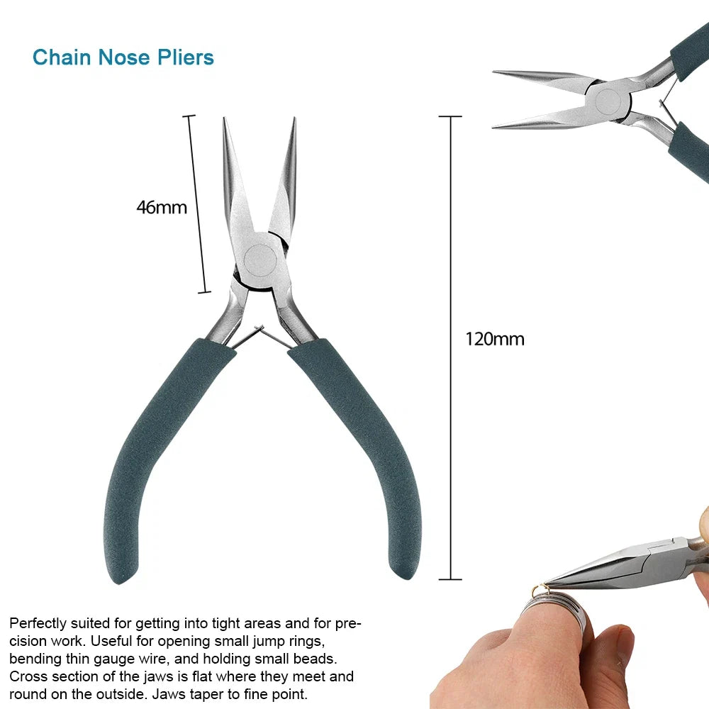 12 Style Exclusive Customization High Quality Stainless Steel End Cutting Wire Pliers Hand Tools DIY Jewelry Making Pliers Set