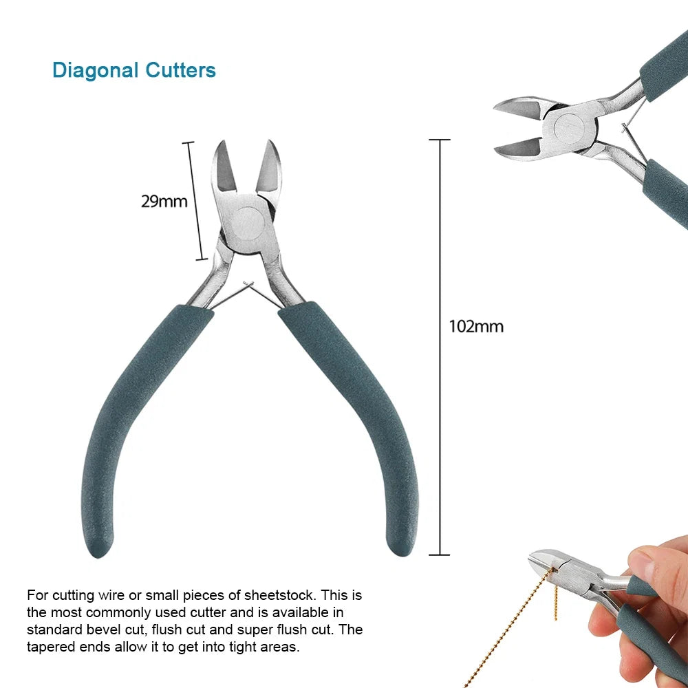 12 Style Exclusive Customization High Quality Stainless Steel End Cutting Wire Pliers Hand Tools DIY Jewelry Making Pliers Set